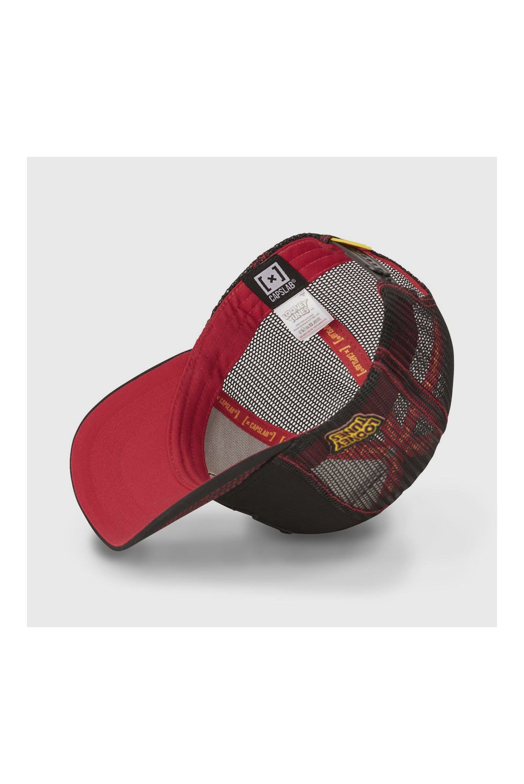 Casquettes  Capslab CL_LOO7_1_CAS_LO1__Noir_Rouge_Gris  Noir/Rouge/Gris