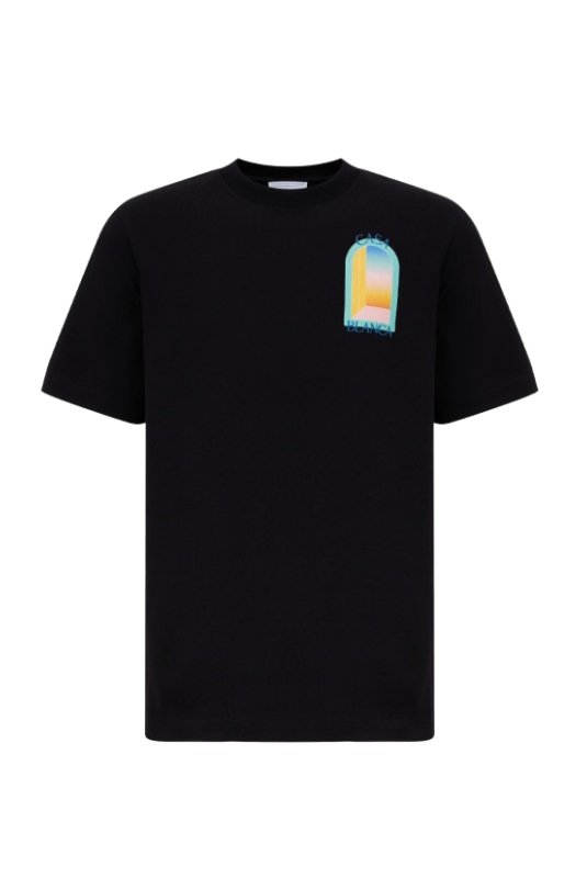 T-S manches courtes  Casa blanca MPF24-JTS-001-16-EX-FLANNELS BLACK/JERSEY
