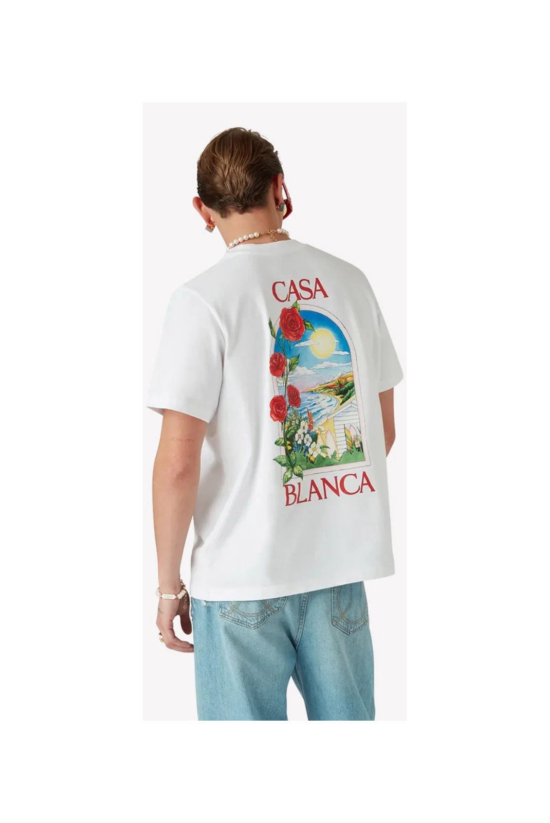 T-S manches courtes  Casa blanca MS25-JTS-001-12 WHITE JERSEY