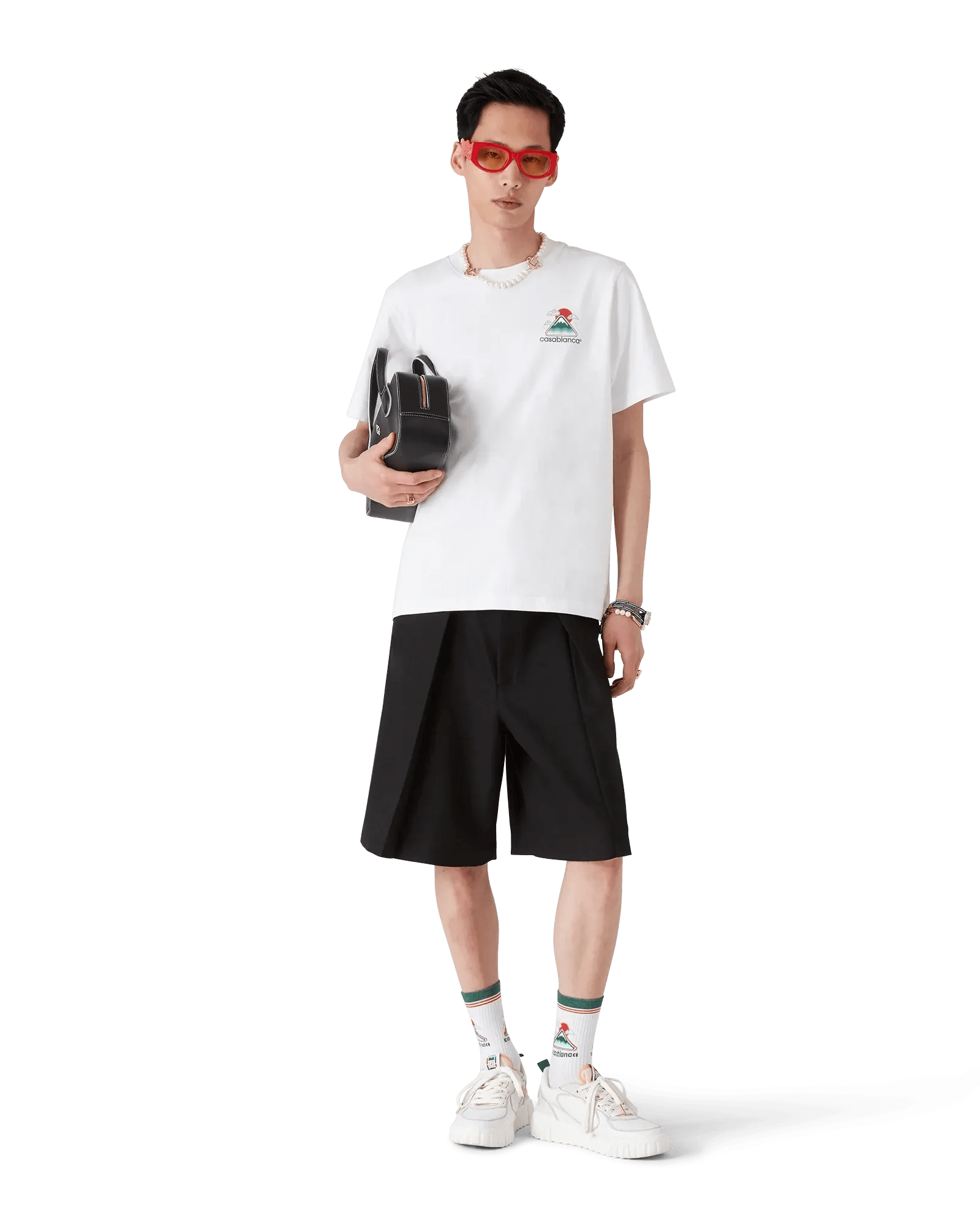 T-S manches courtes  Casa blanca MPF25-JTS-001-04 WHITE JERSEY