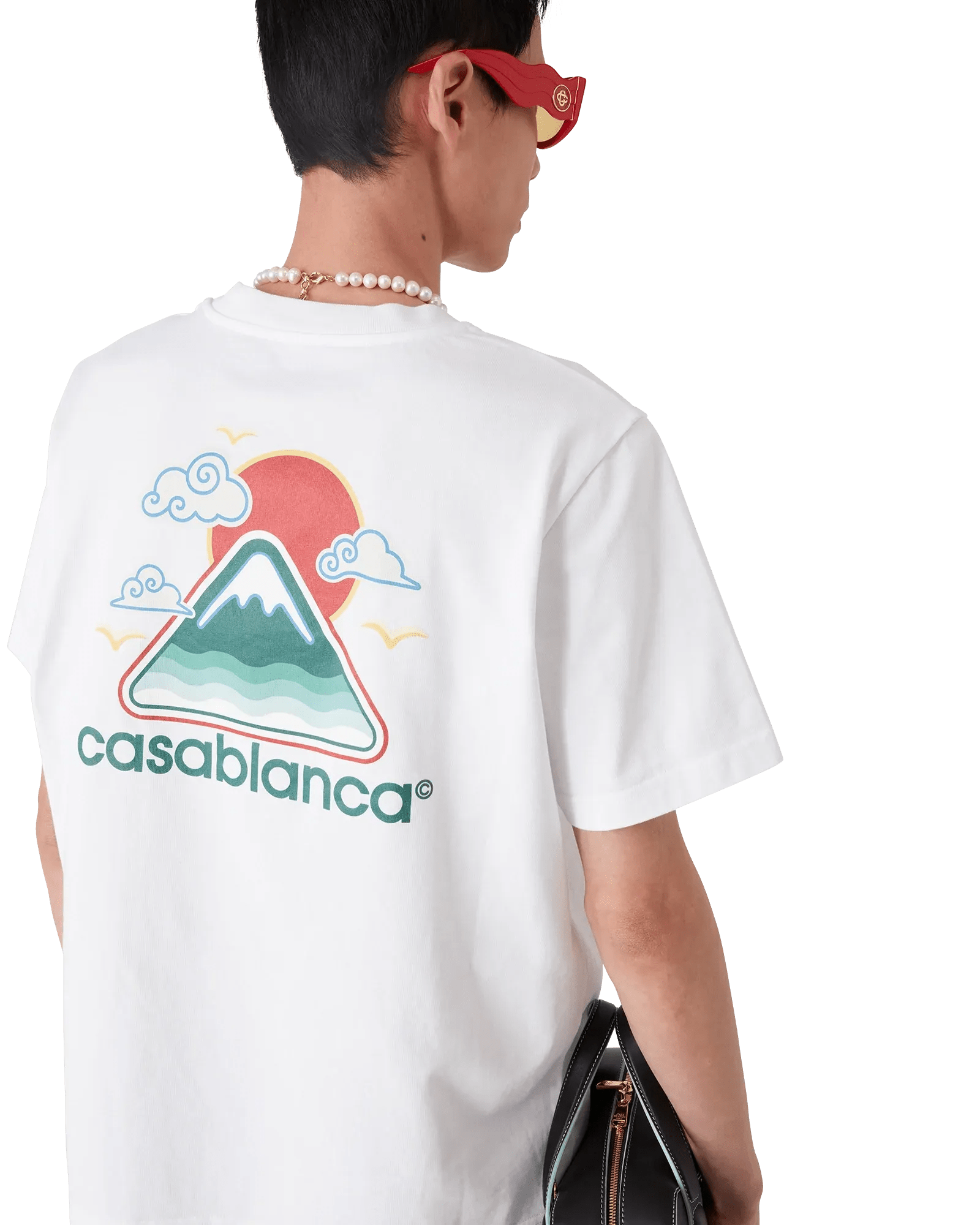 T-S manches courtes  Casa blanca MPF25-JTS-001-04 WHITE JERSEY