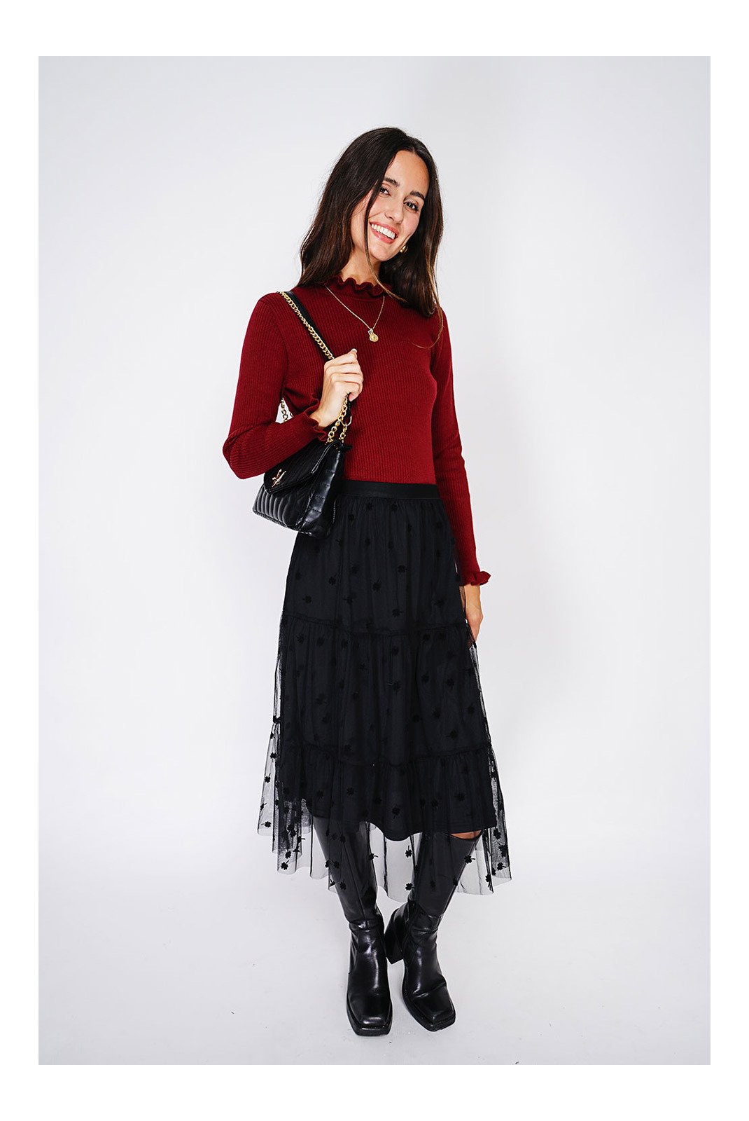   C&JO ROYAL CASHMERE CJF2608_BORDEAUX 