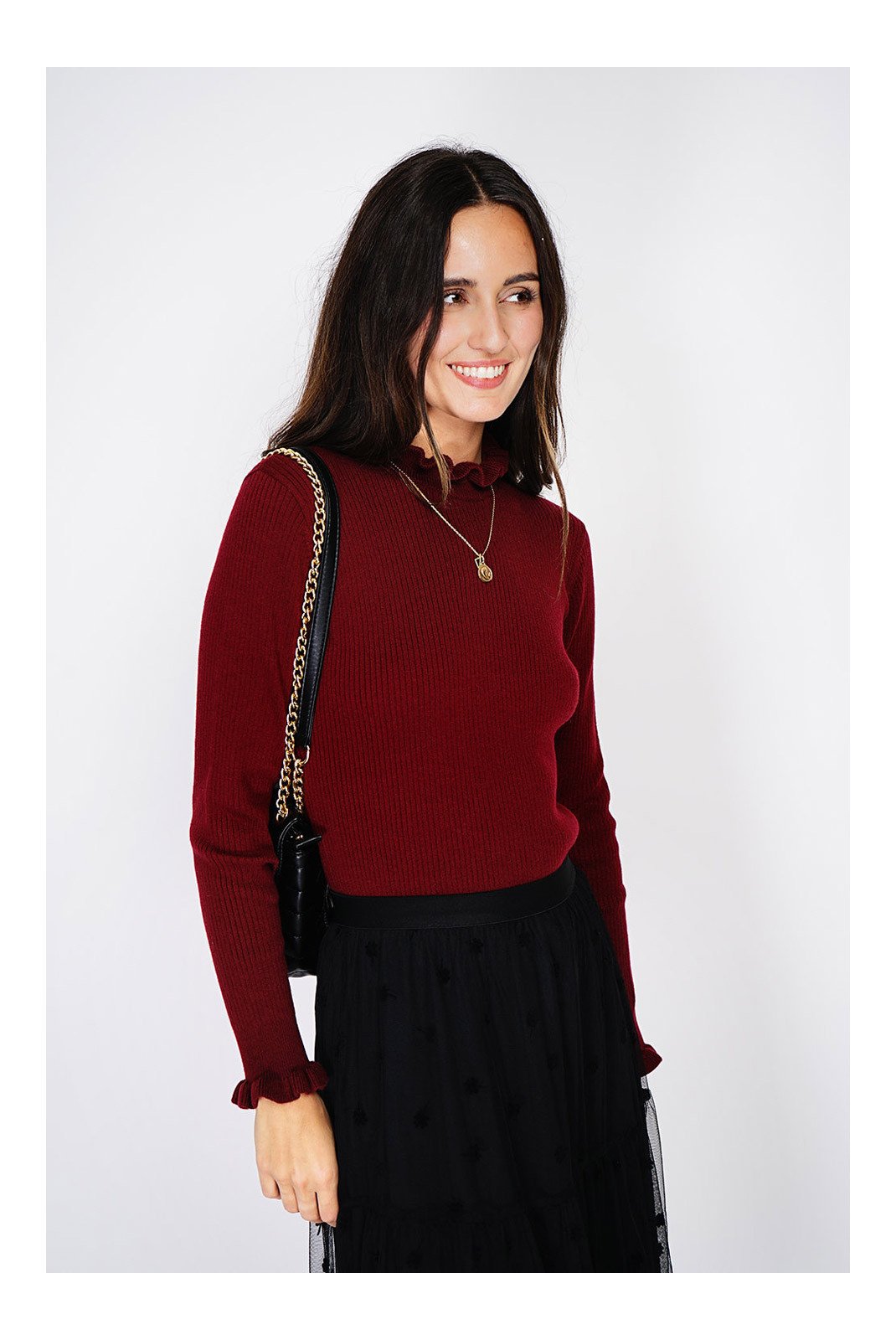   C&JO ROYAL CASHMERE CJF2608_BORDEAUX 