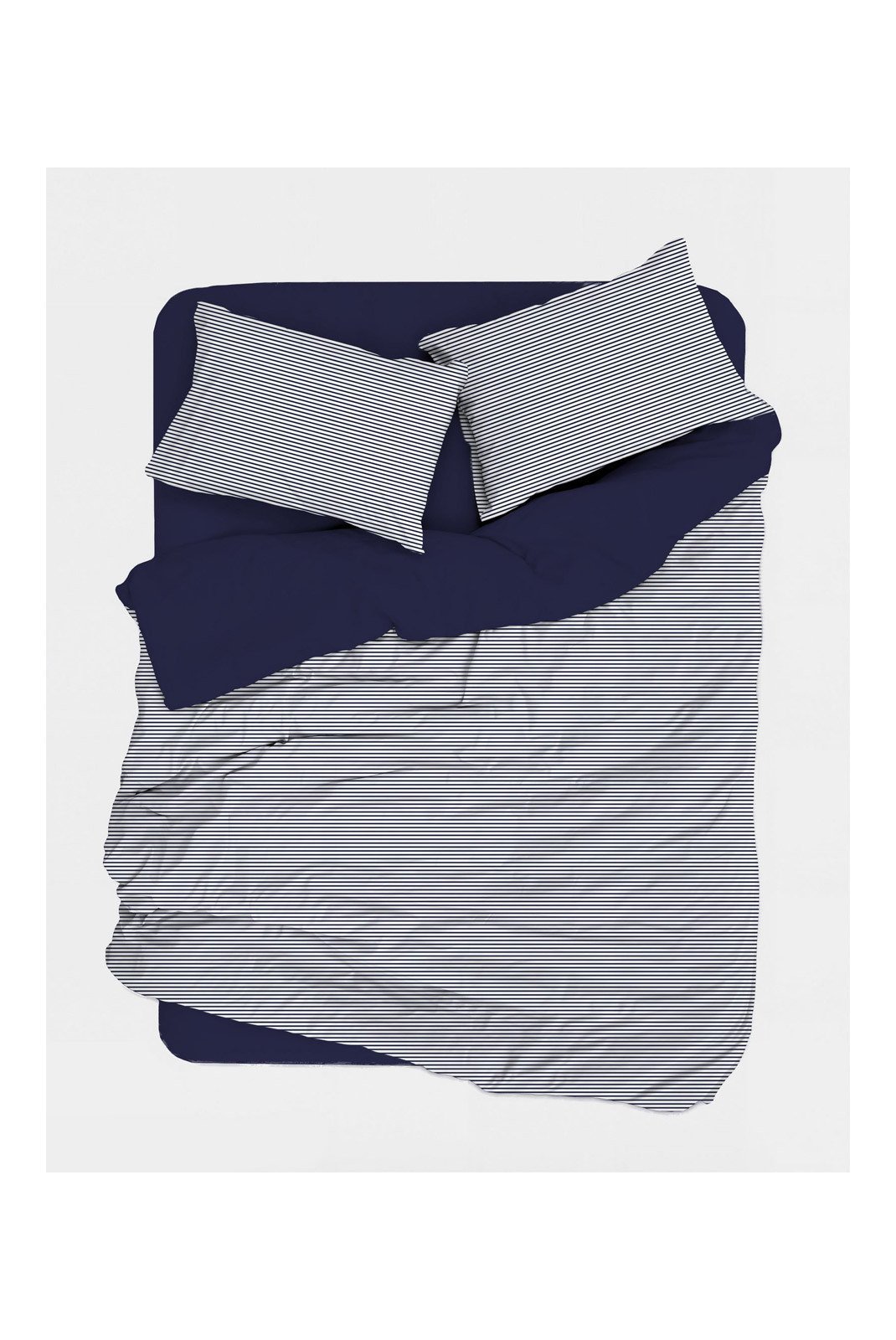 Linge de lit  Cotton box 129CTN34772 Gris bleu