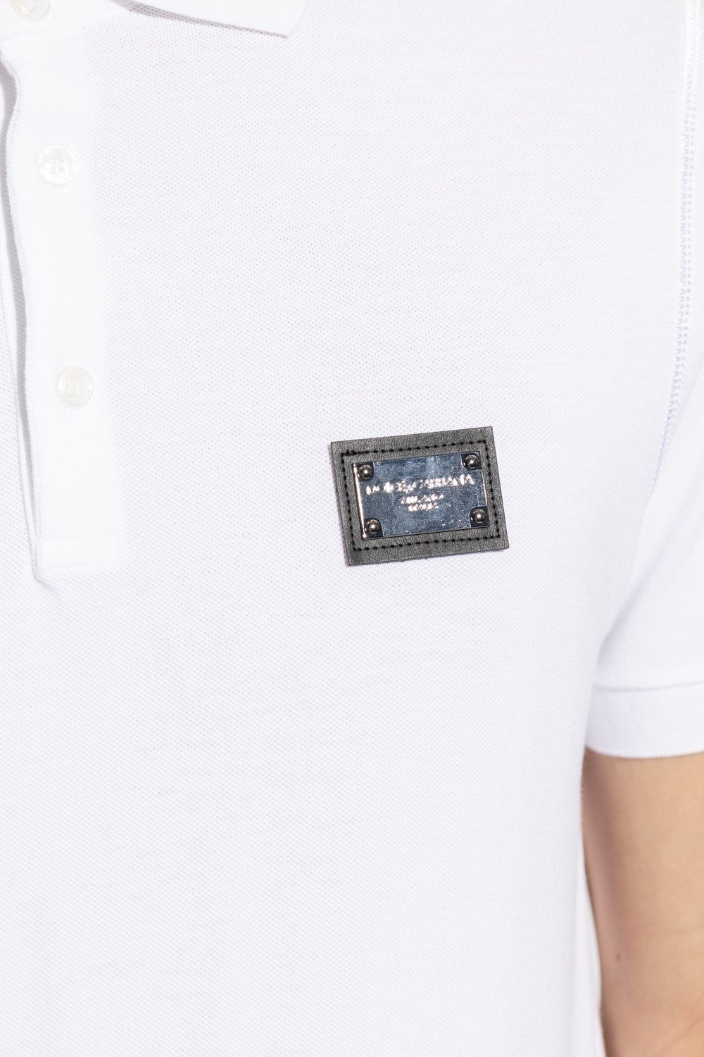 Polos manches courtes  Dolce&Gabbana G8PL4T G7F2H W0800 WHITE