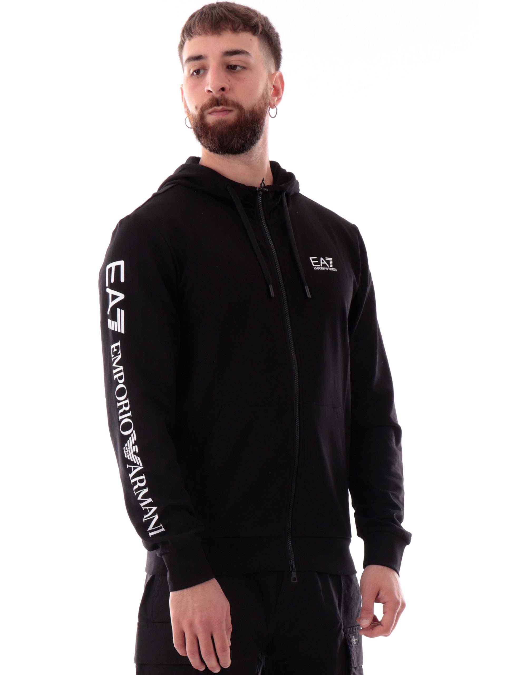 Sweatshirts  Ea7 7M000568 AF13512 MC001 BLACK/WHITE