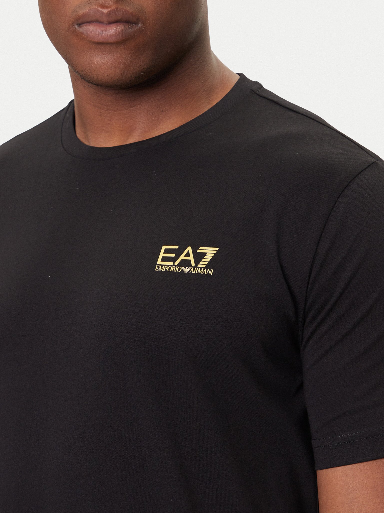 T-S manches courtes  Ea7 7M000567 AF10375 MC004 BLACK / GOLD