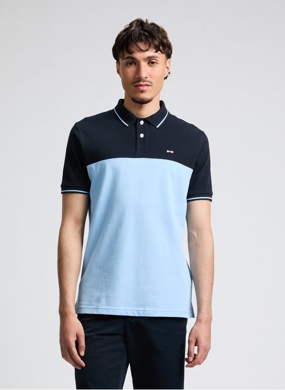 Polos manches courtes  Eden park E25MAIPC0006 BLM