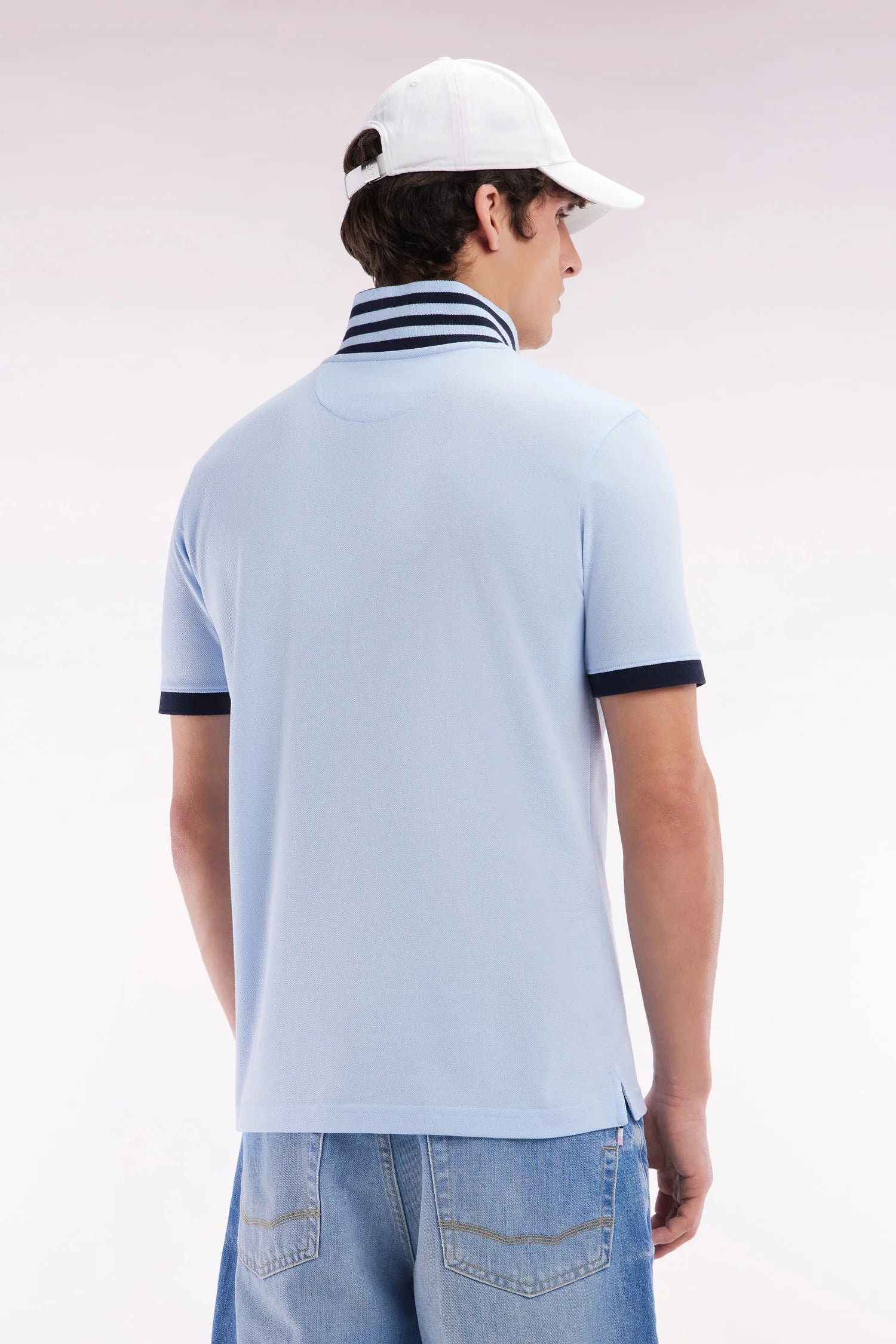 Polos manches courtes  Eden park E25MAIPC0003 BLC25
