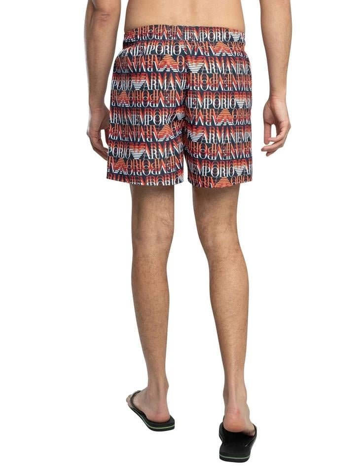 Maillots / Serviettes  Emporio armani EM000583 AF12338 FB057 MACROLOGO BLU/ORANGE