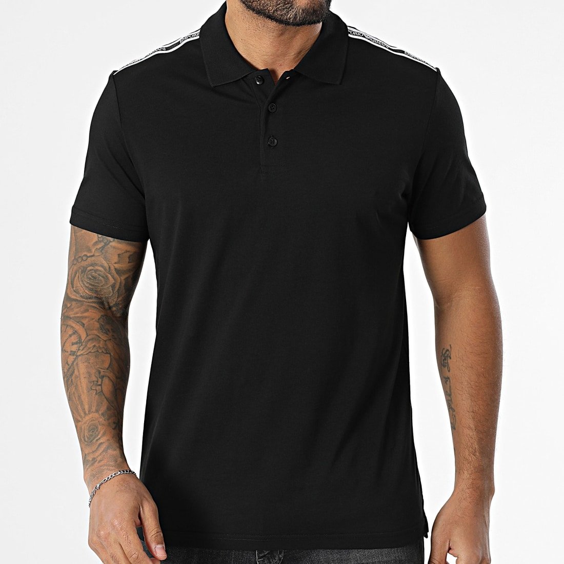 Polos manches courtes  Emporio armani EM000571 AF12333 UC001 BLACK