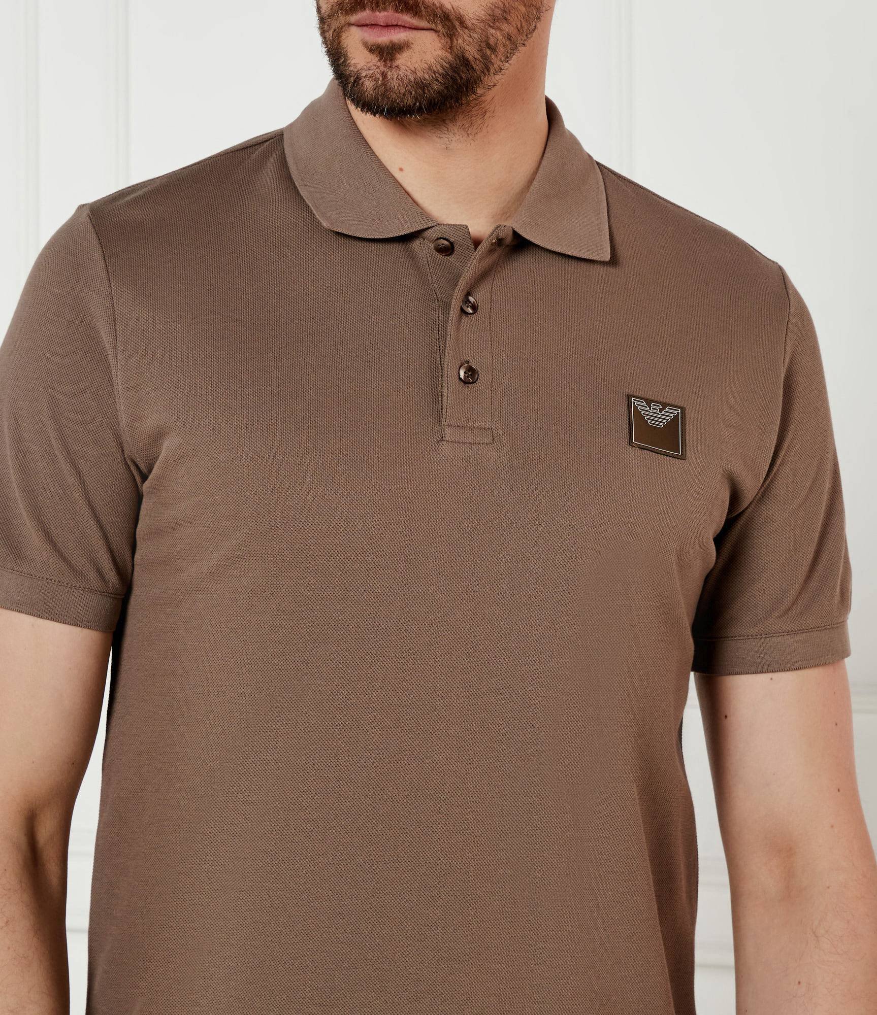Polos manches courtes  Emporio armani EM000571 AF12336 U6189 WALNUT