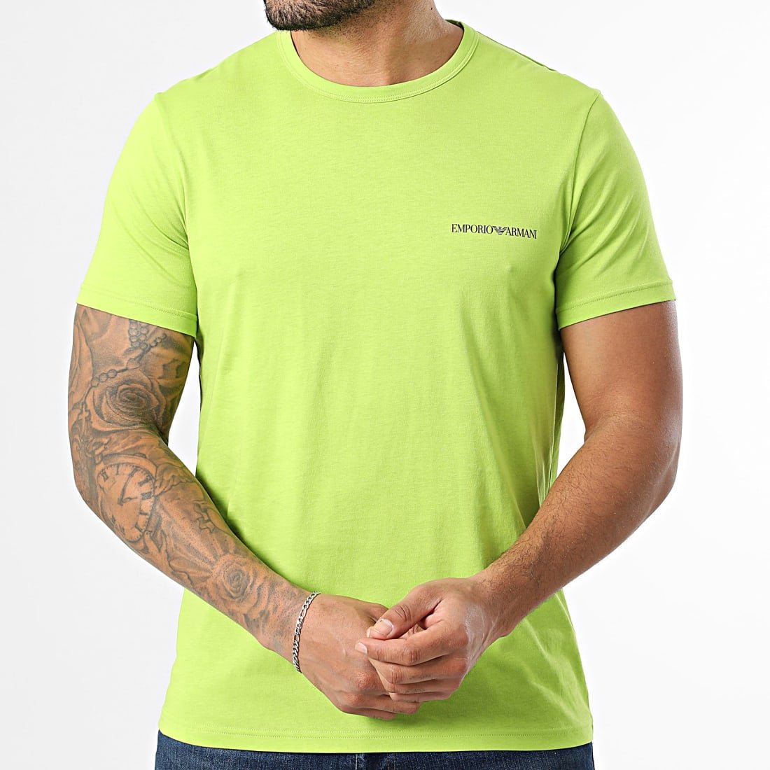 T-S manches courtes  Emporio armani EM000391 AF10800 MB289 ARMANI BLUE/LIME