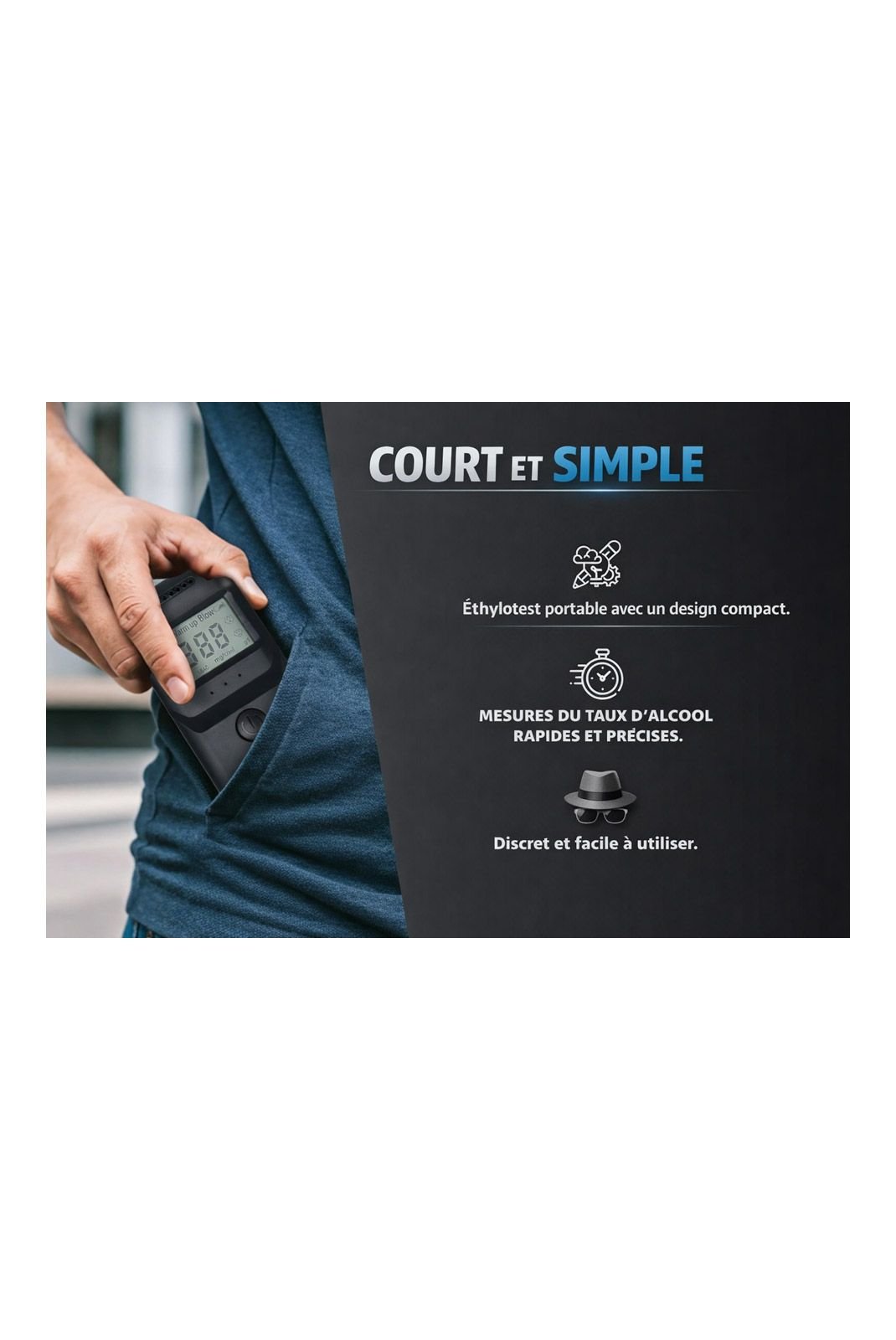 Voiture  ÉTHYLOTEST 8054040903274 Noir