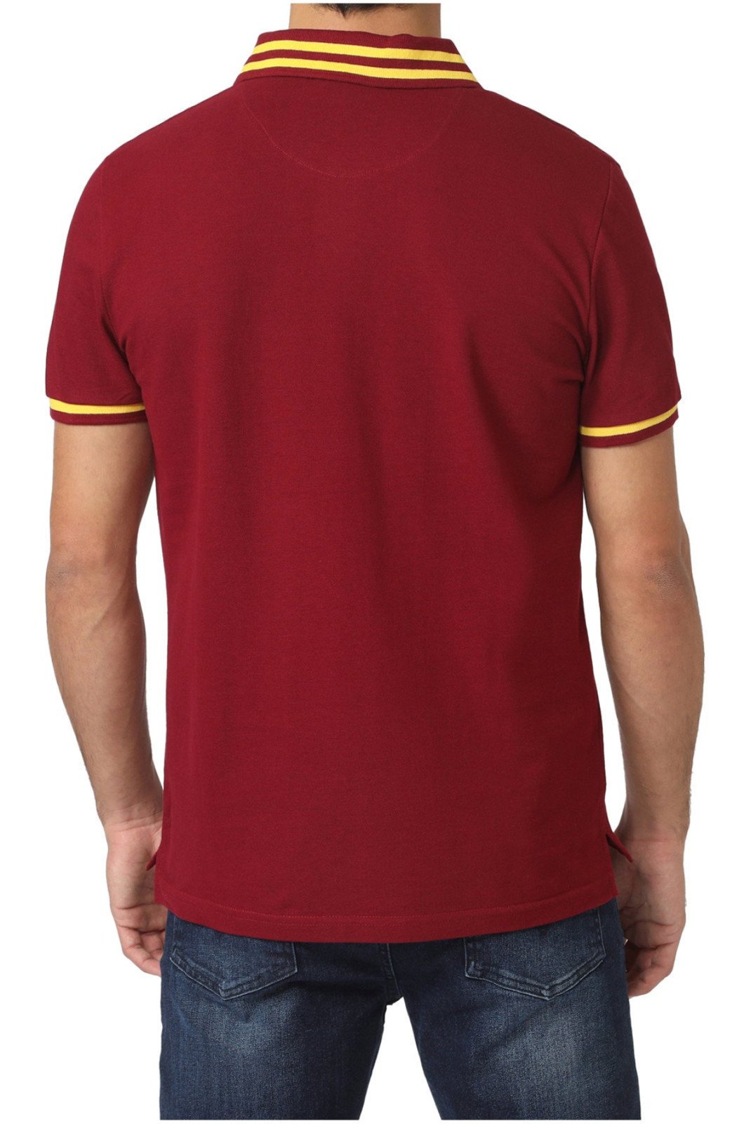 Polos manches courtes  Frank ferry FFS2102-BORDEAUX-YELLOW Bordeaux