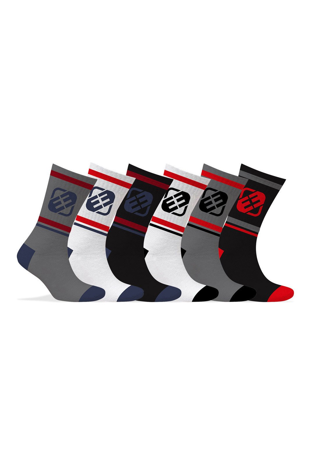 Underwear  FREEGUN FG_1_TENX6_AS1_AB Noir/Gris/Blanc/Rouge