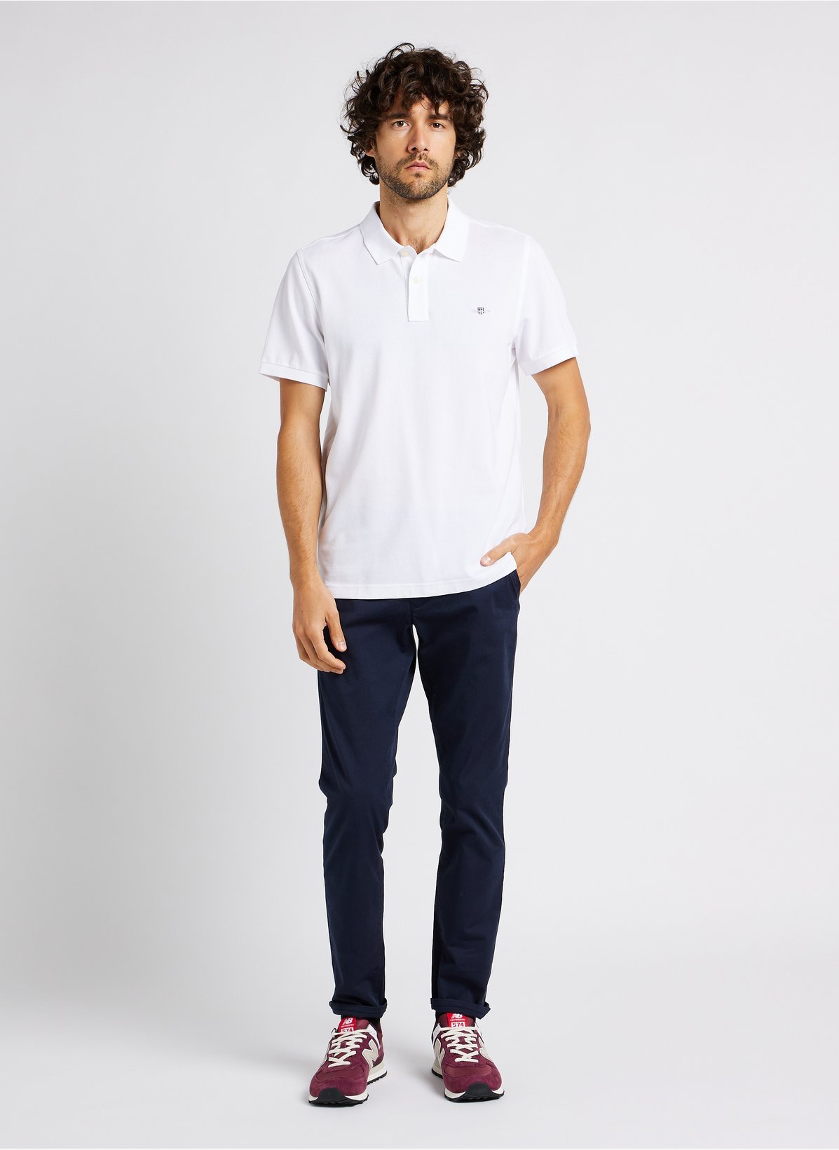 Polos manches courtes  Gant 2210-110 110 WHITE