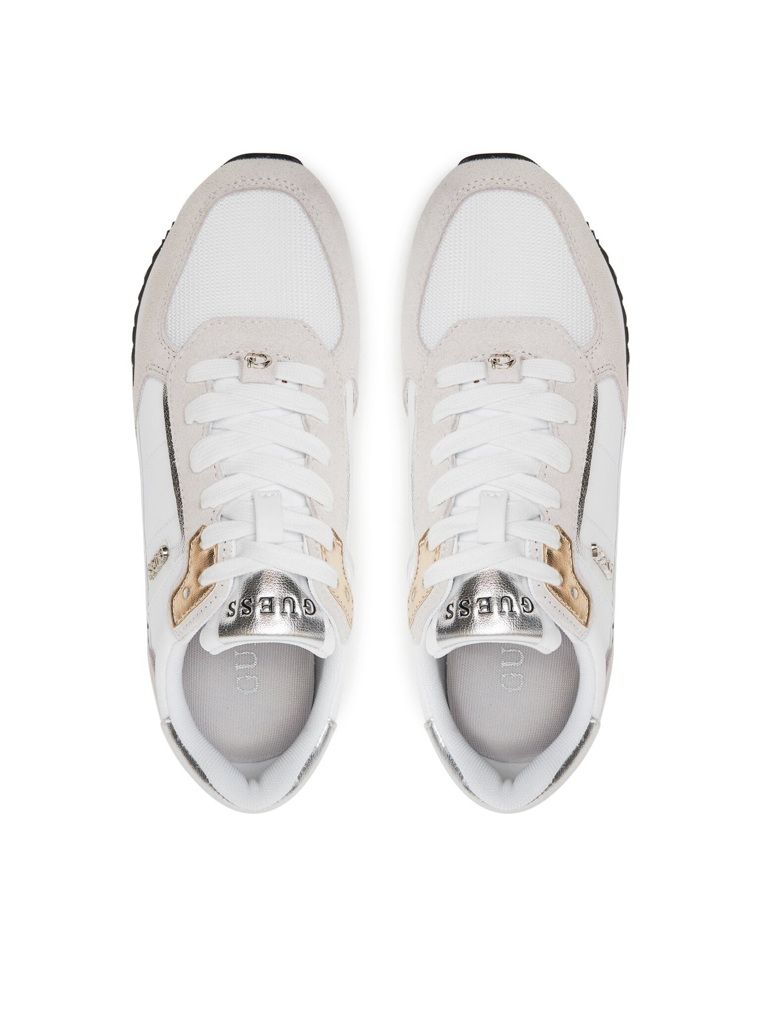 Baskets / Sneakers  Guess jeans FLPEGY FAB12 WHITE SILVER
