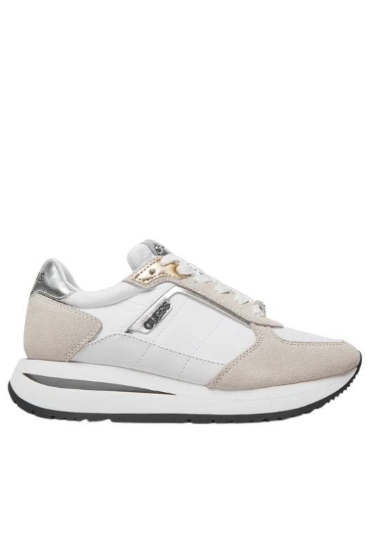 Baskets / Sneakers  Guess jeans FLPEGY FAB12 WHITE SILVER