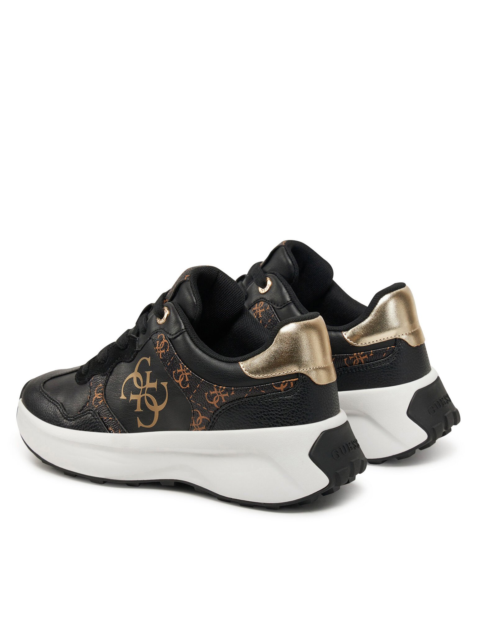 Baskets / Sneakers  Guess jeans FLPLUC FAL12 BLACK BROWN