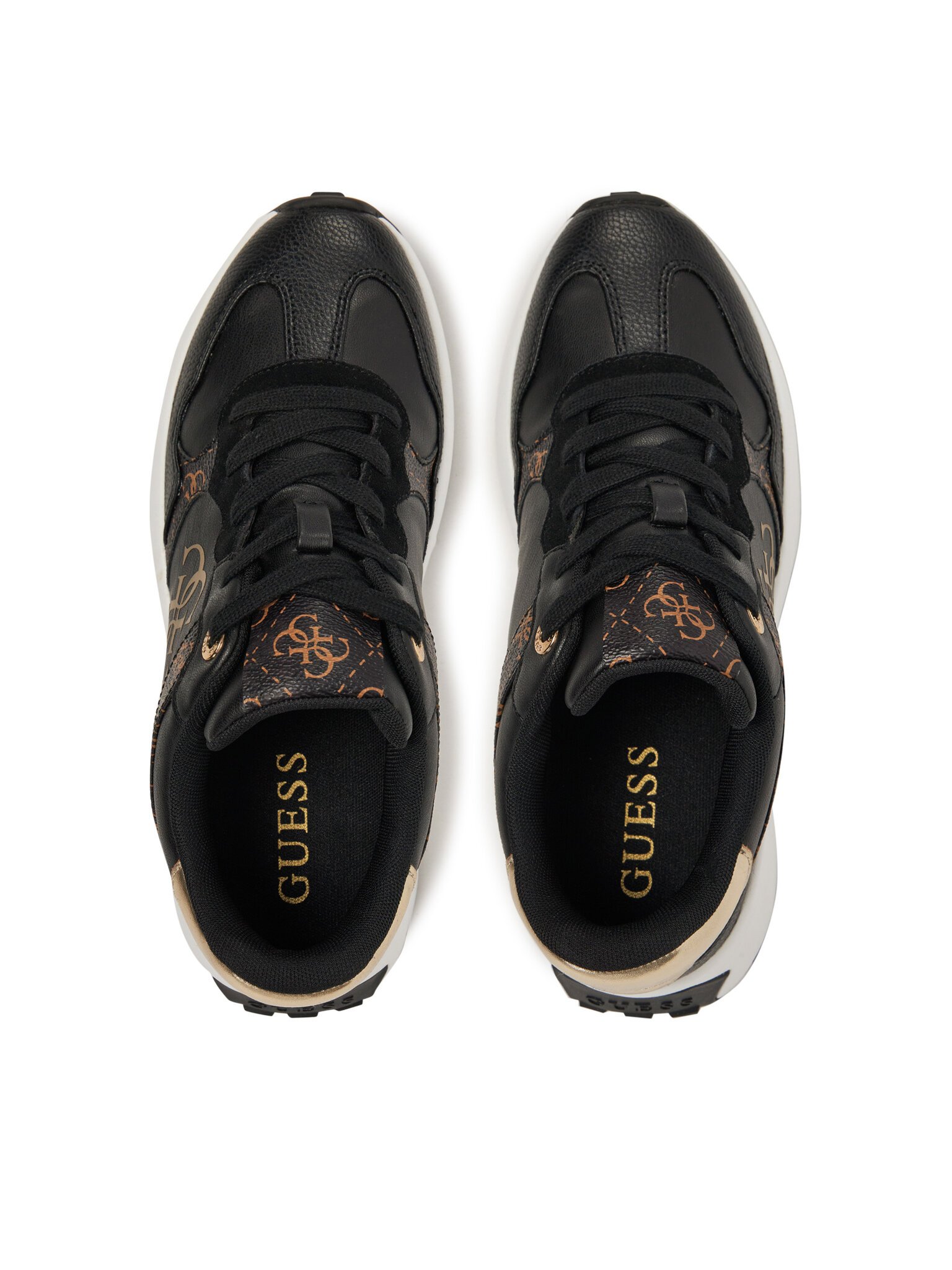 Baskets / Sneakers  Guess jeans FLPLUC FAL12 BLACK BROWN