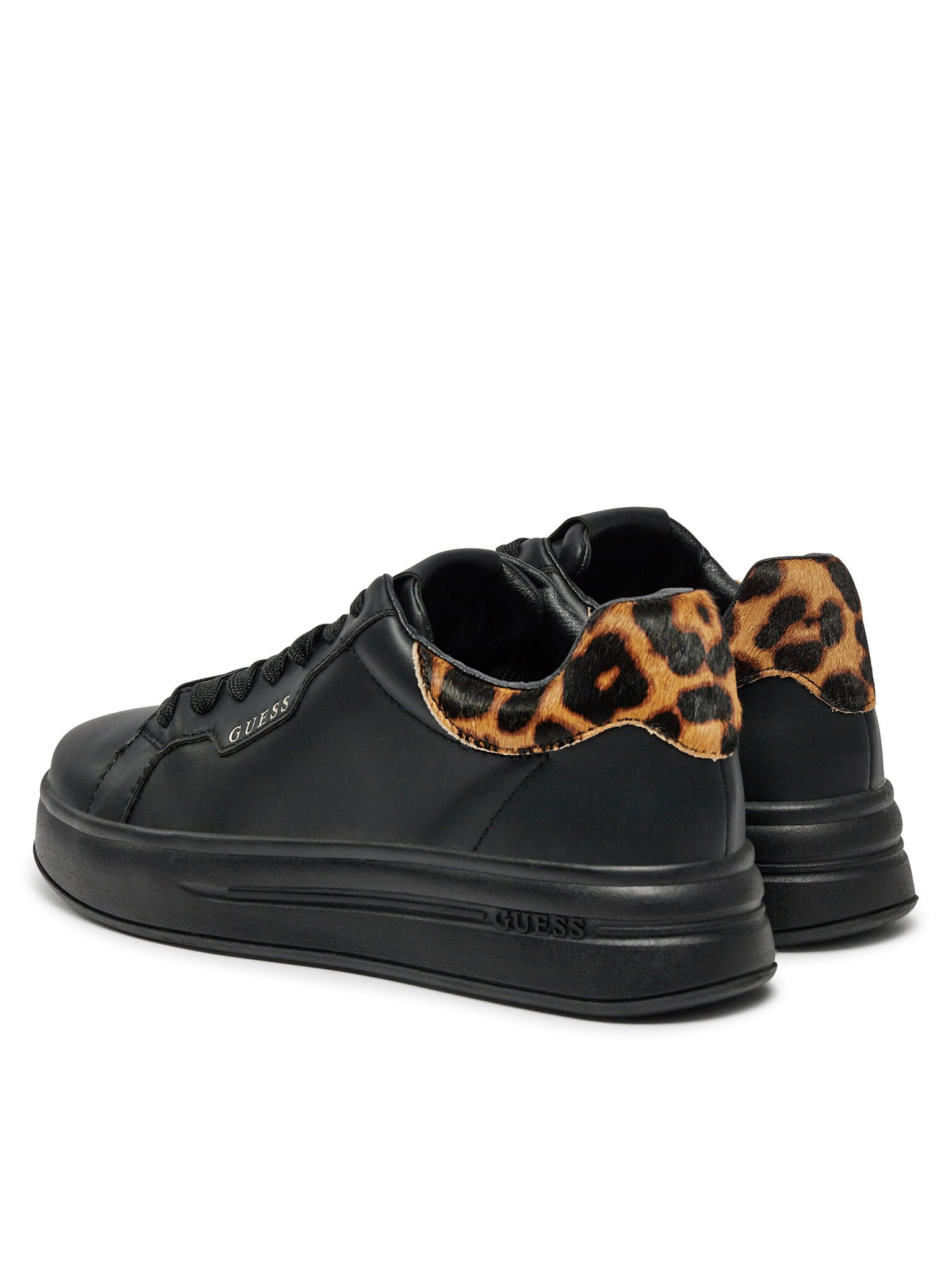 Baskets / Sneakers  Guess jeans FLPWIN LEP12 BLACK LEOPARD