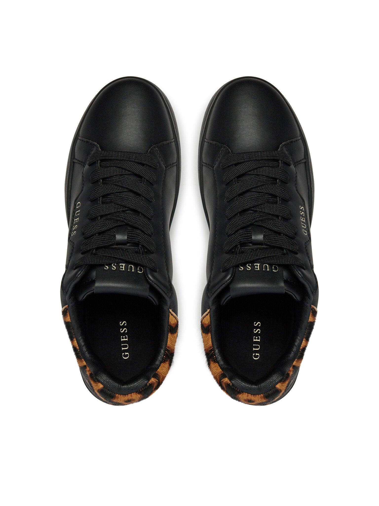Baskets / Sneakers  Guess jeans FLPWIN LEP12 BLACK LEOPARD