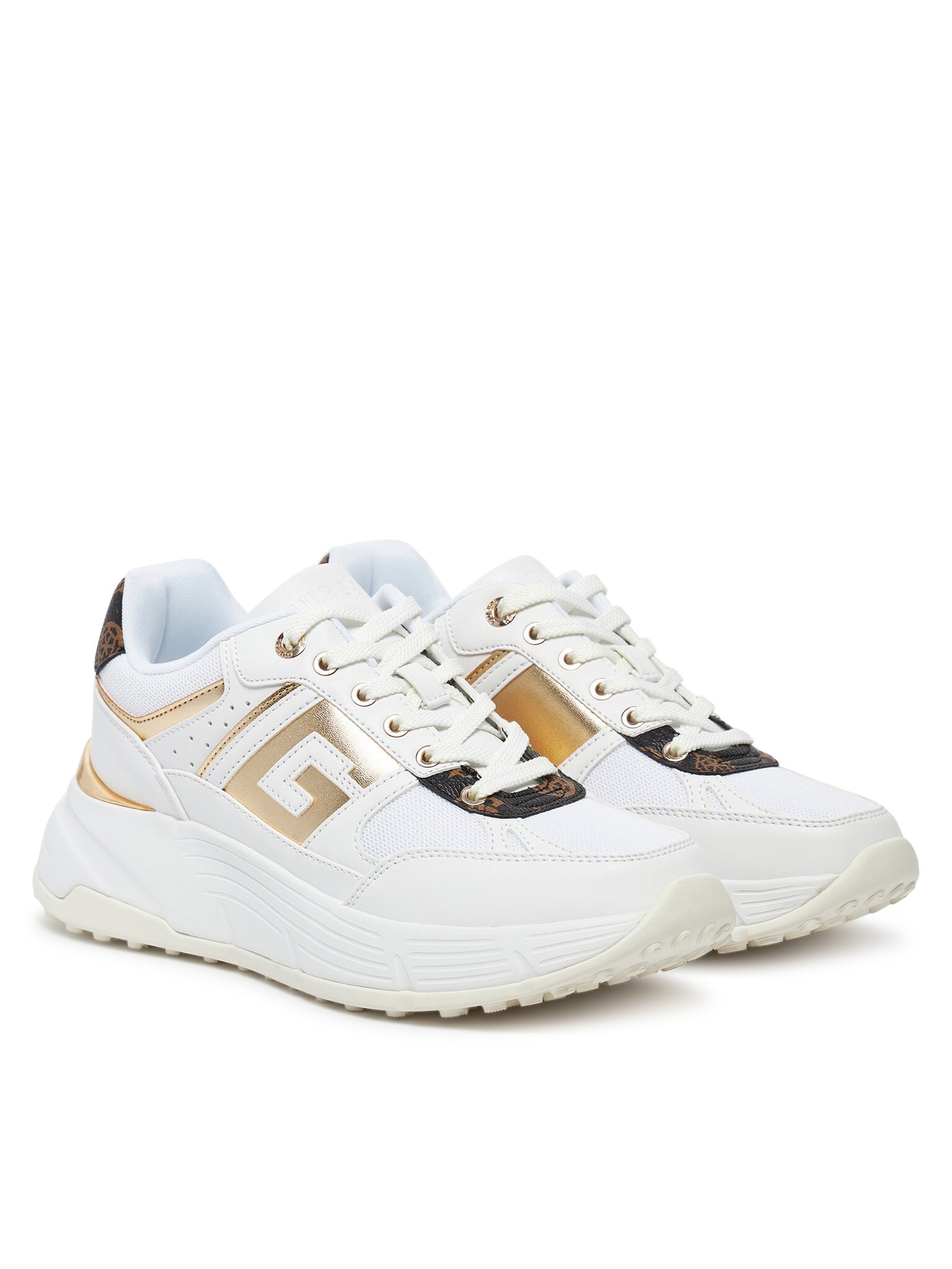 Baskets / Sneakers  Guess jeans FLTFON FAB12 WHITE BROWN