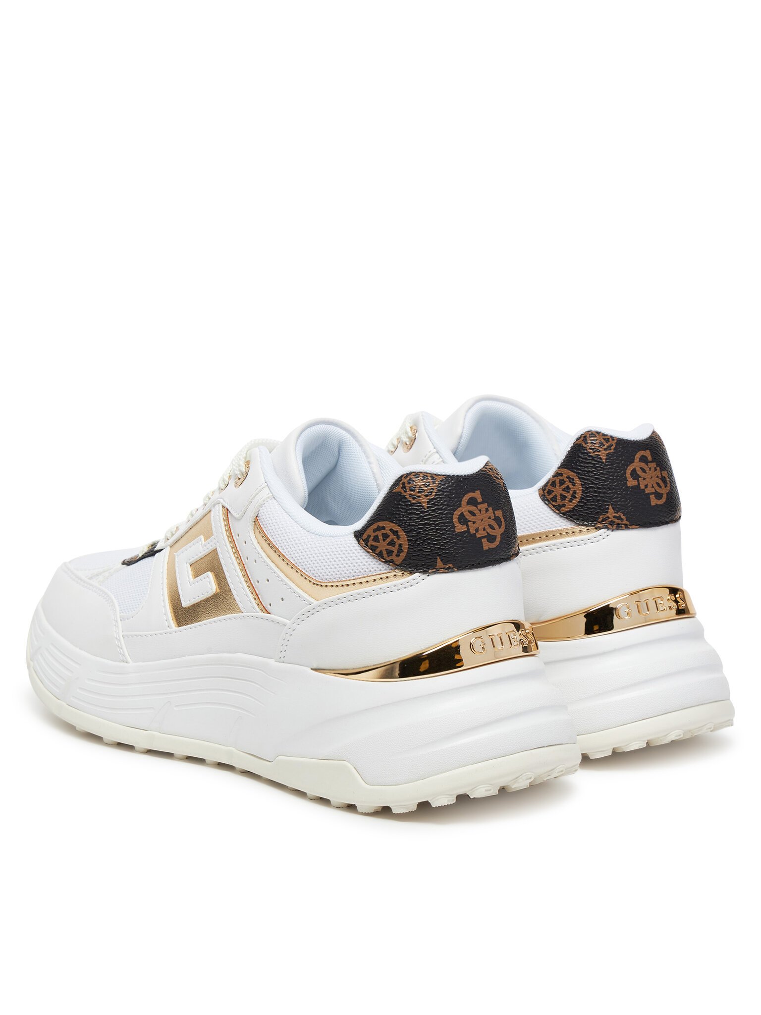 Baskets / Sneakers  Guess jeans FLTFON FAB12 WHITE BROWN