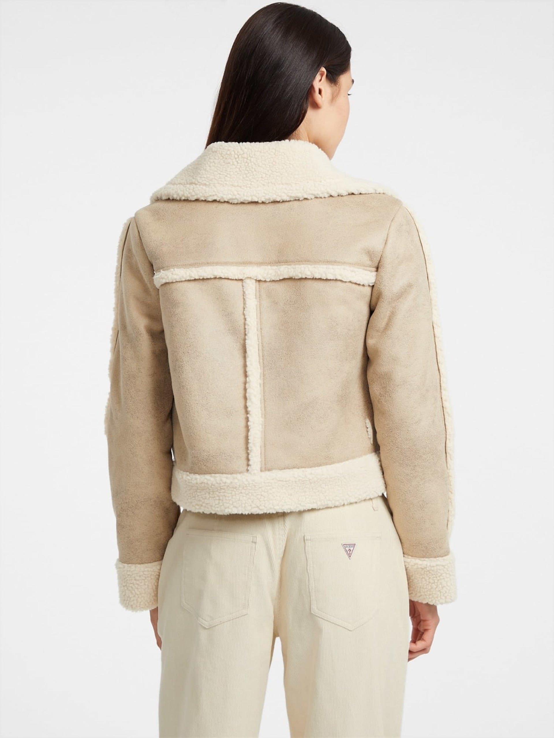 Blouson / doudoune  Guess jeans W5BL13 W1862 A117 SAFARI TAN