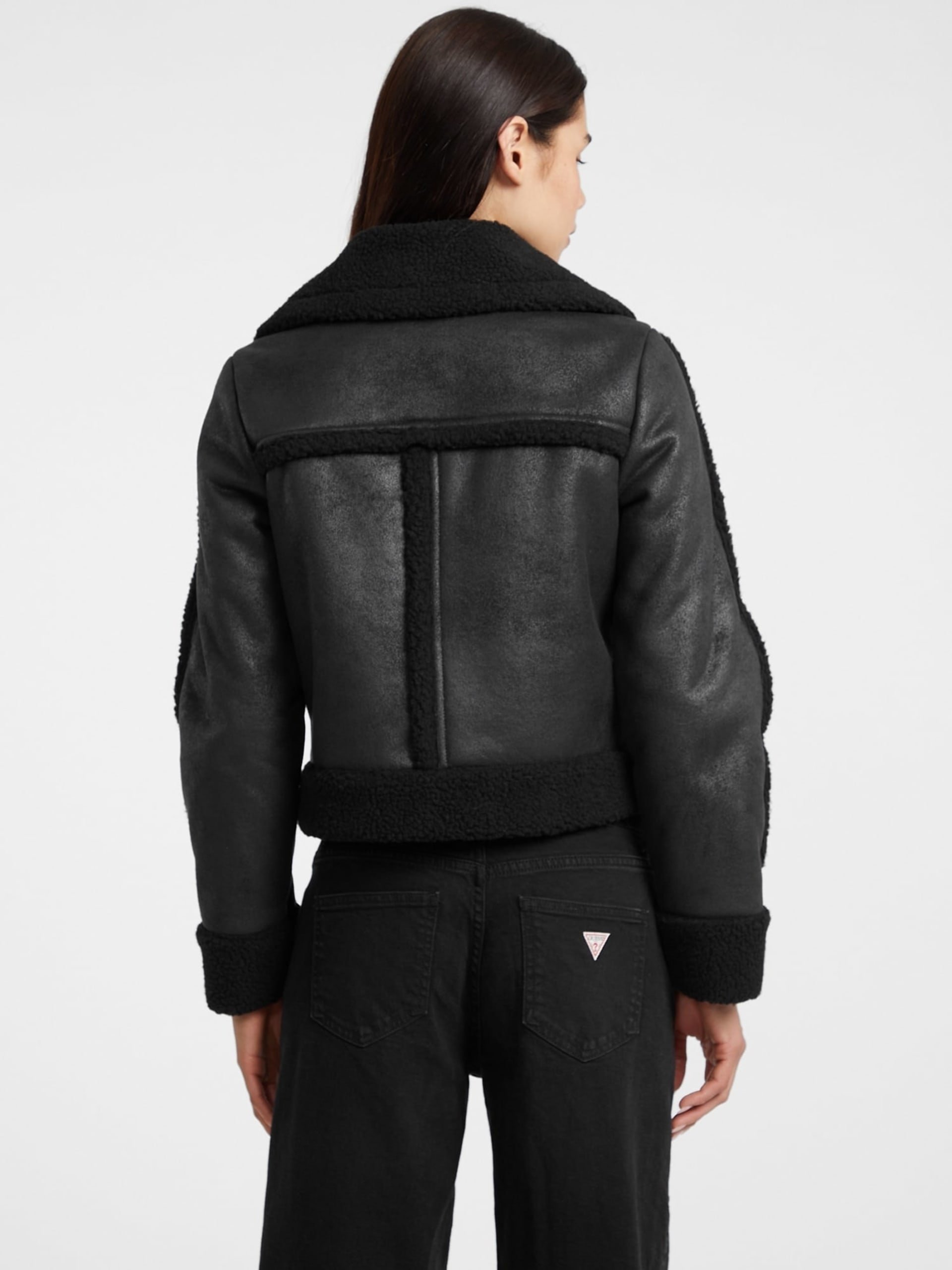 Blouson / doudoune  Guess jeans W5BL13 W1862 JBLK Jet Black A996