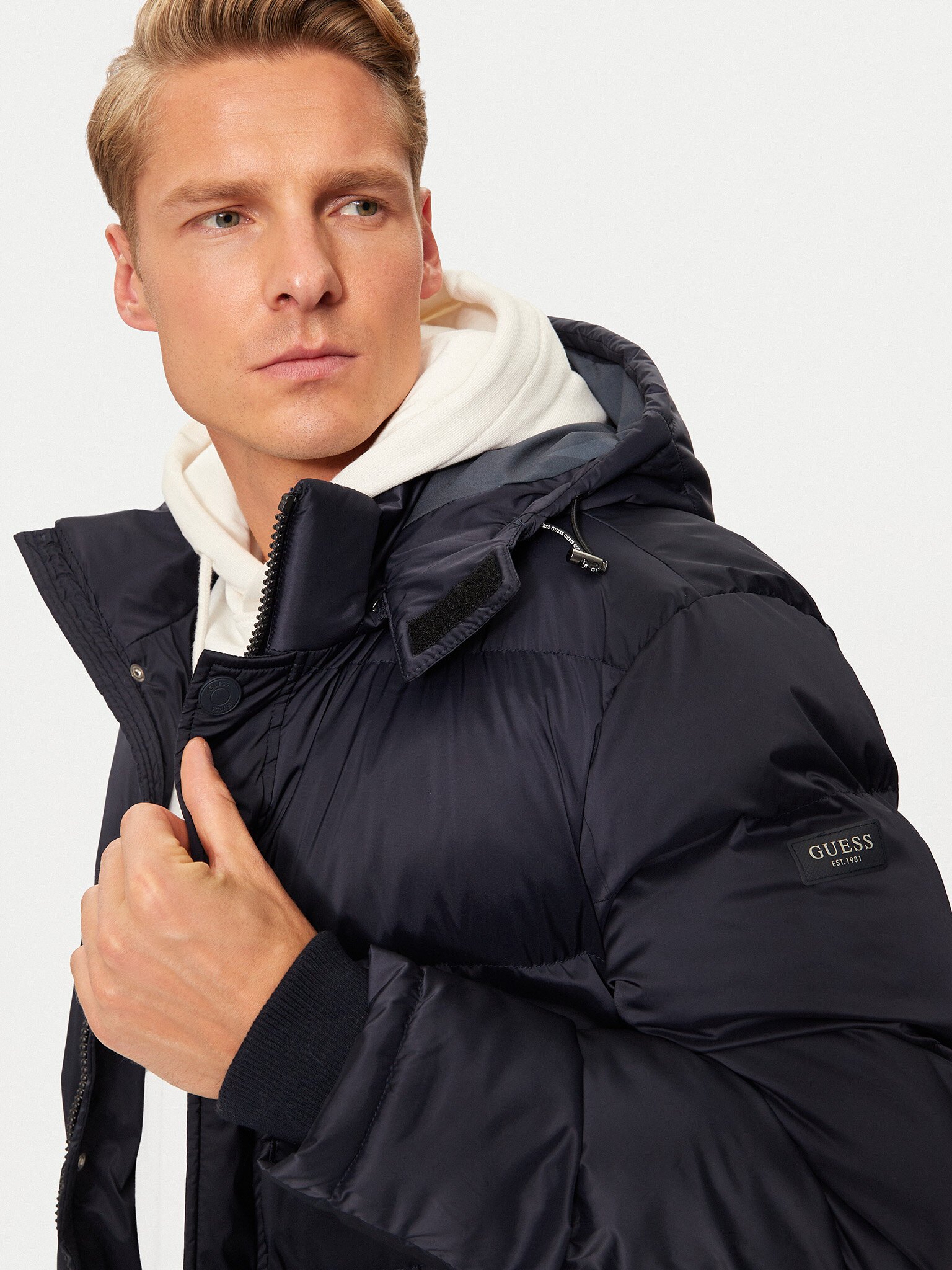 Blousons / doudounes  Guess jeans M4BL21 WGJ42 G7V2 SMART BLUE