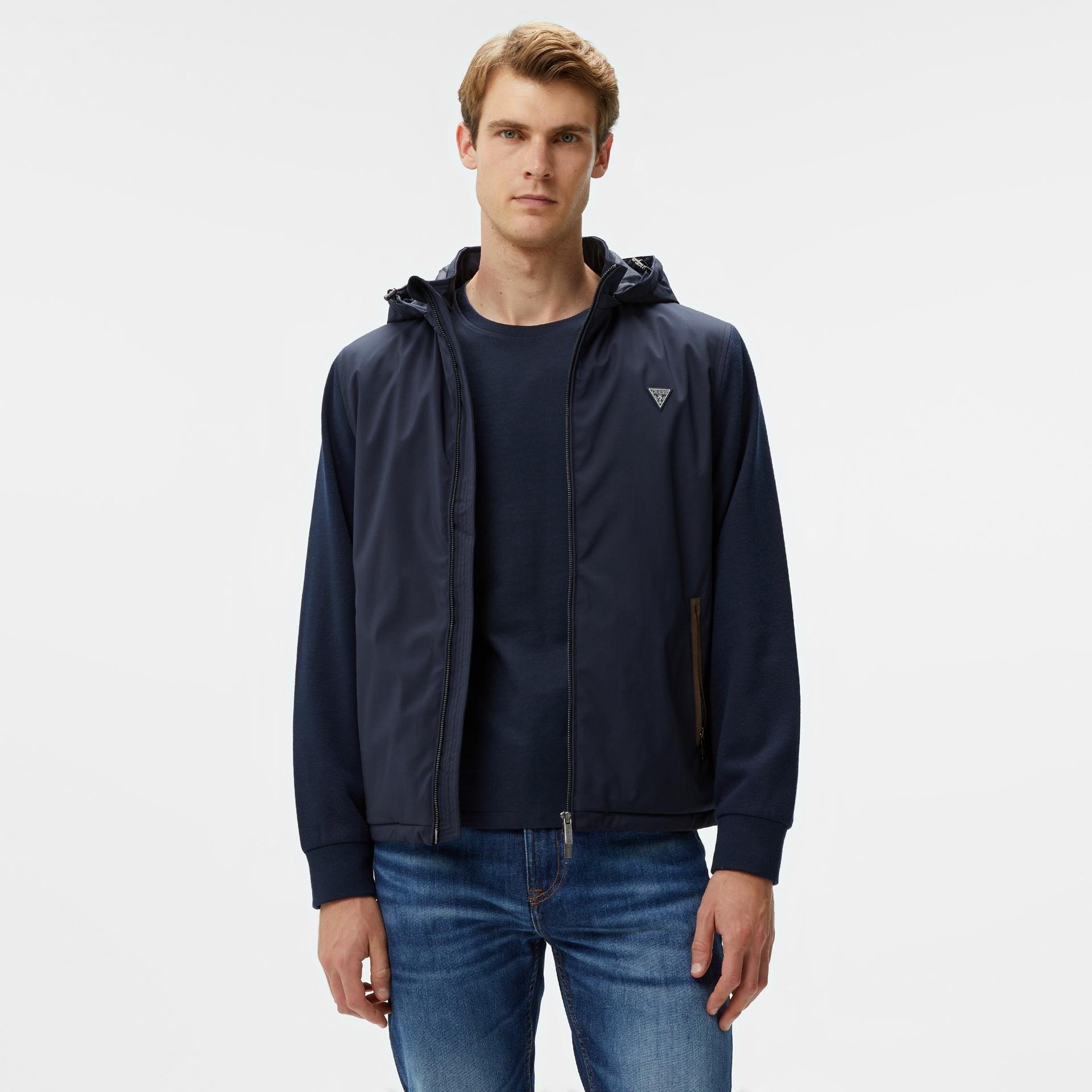 Blousons / doudounes  Guess jeans M4YL27 WEDJ0 G7V2 SMART BLUE