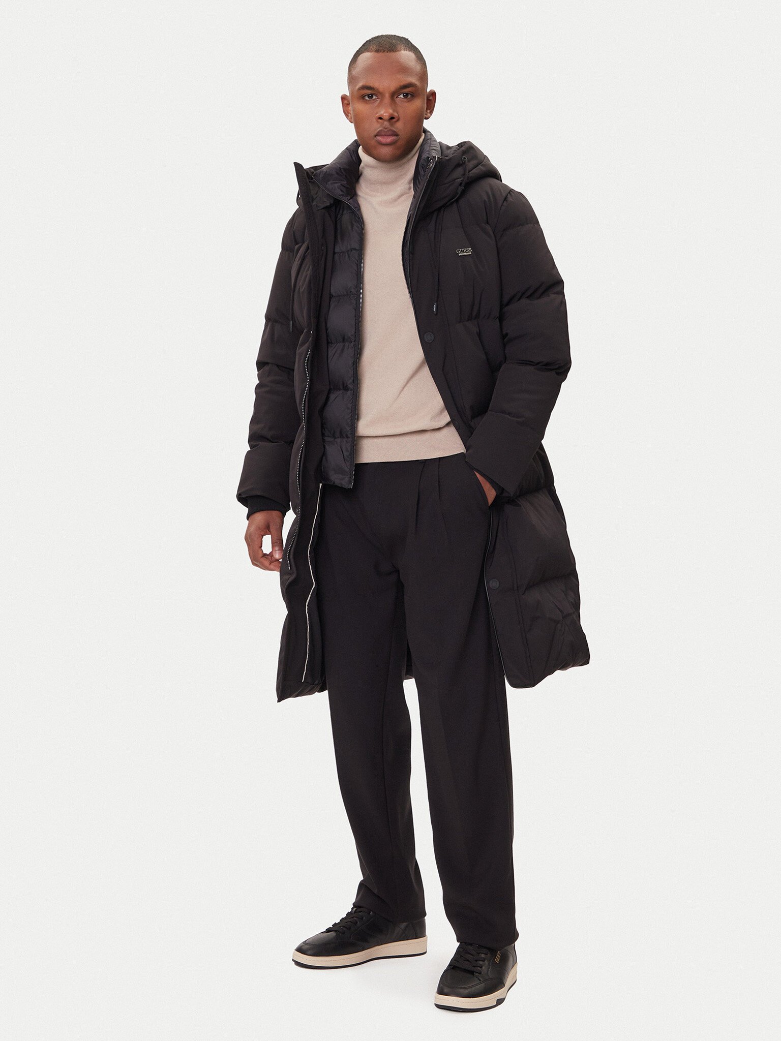 Blousons / doudounes  Guess jeans M5BL2H W2742 JBLK Jet Black A996