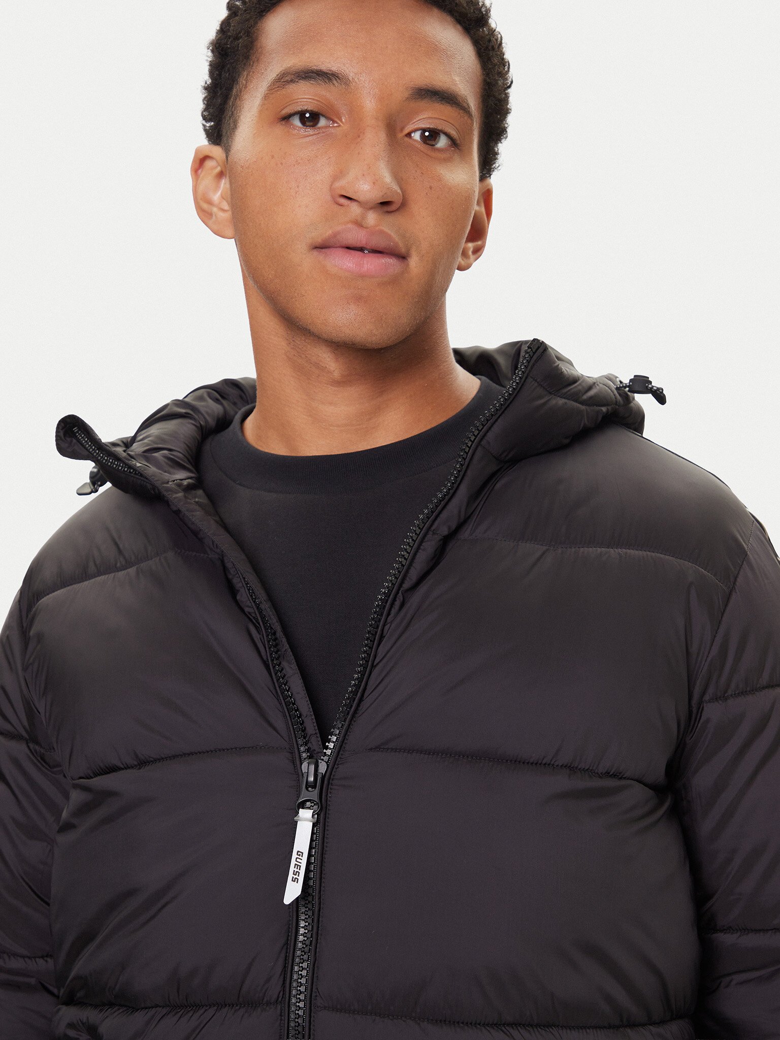 Blousons / doudounes  Guess jeans Z5BL17 WO06I JBLK Jet Black A996