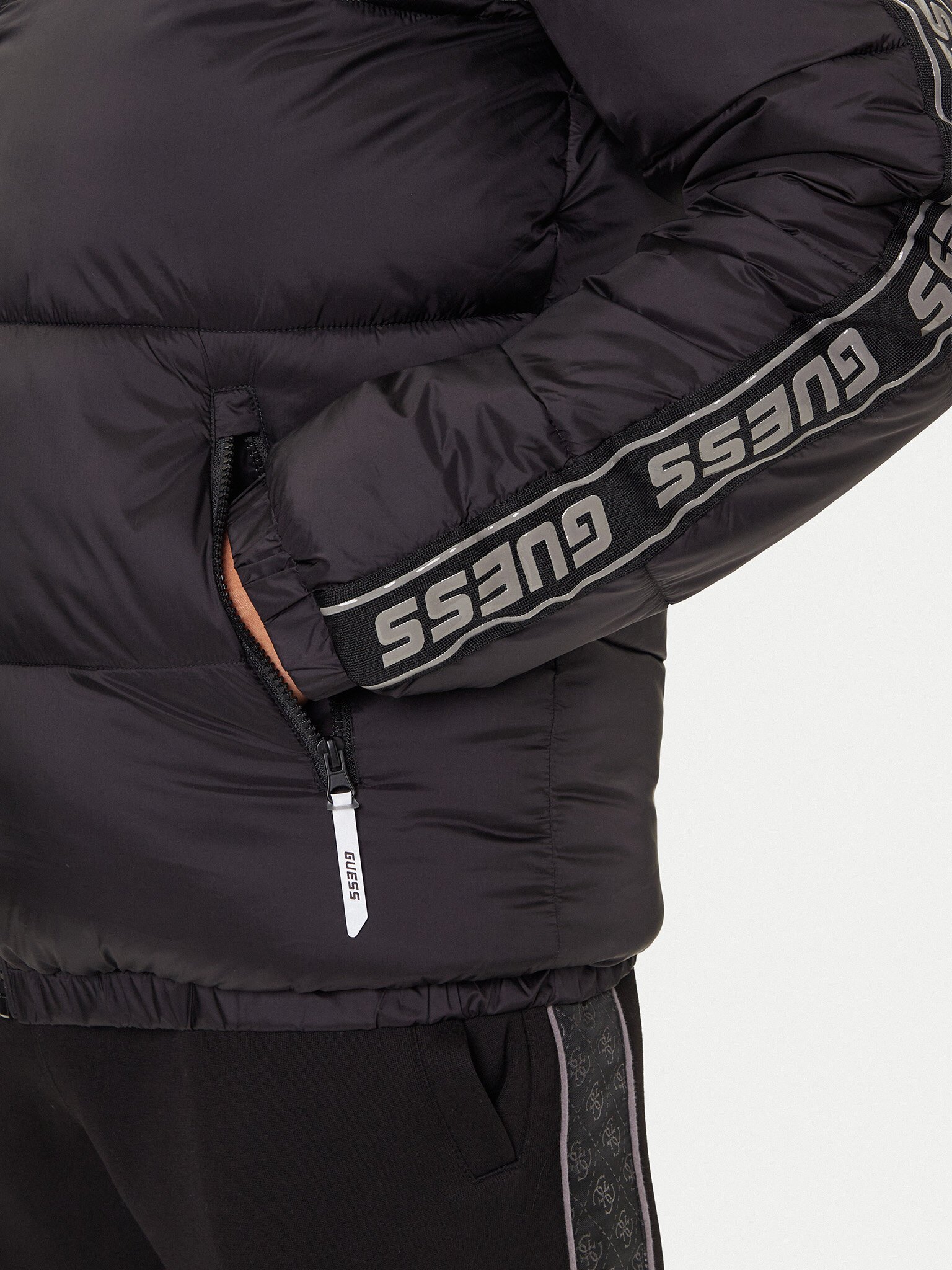 Blousons / doudounes  Guess jeans Z5BL17 WO06I JBLK Jet Black A996