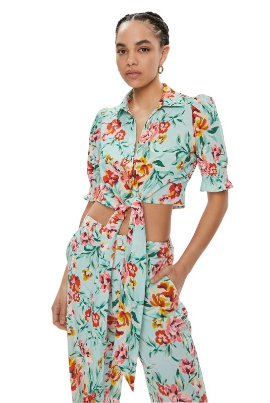 Chemisiers  Guess jeans W4GH42 WG4G0 P7NG ROSE MEADOWS PRINT