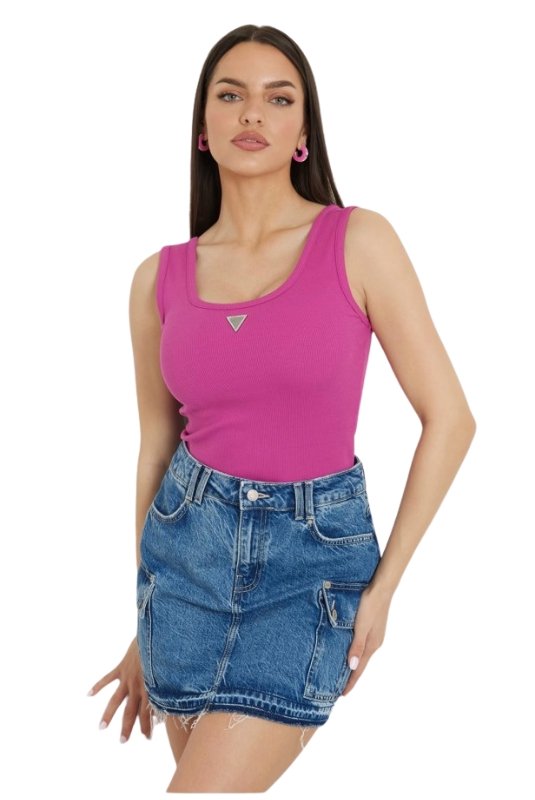 Débardeur  Guess jeans W4GP59 KB1O1 G4A2 PURPLE DRAGONFRUIT