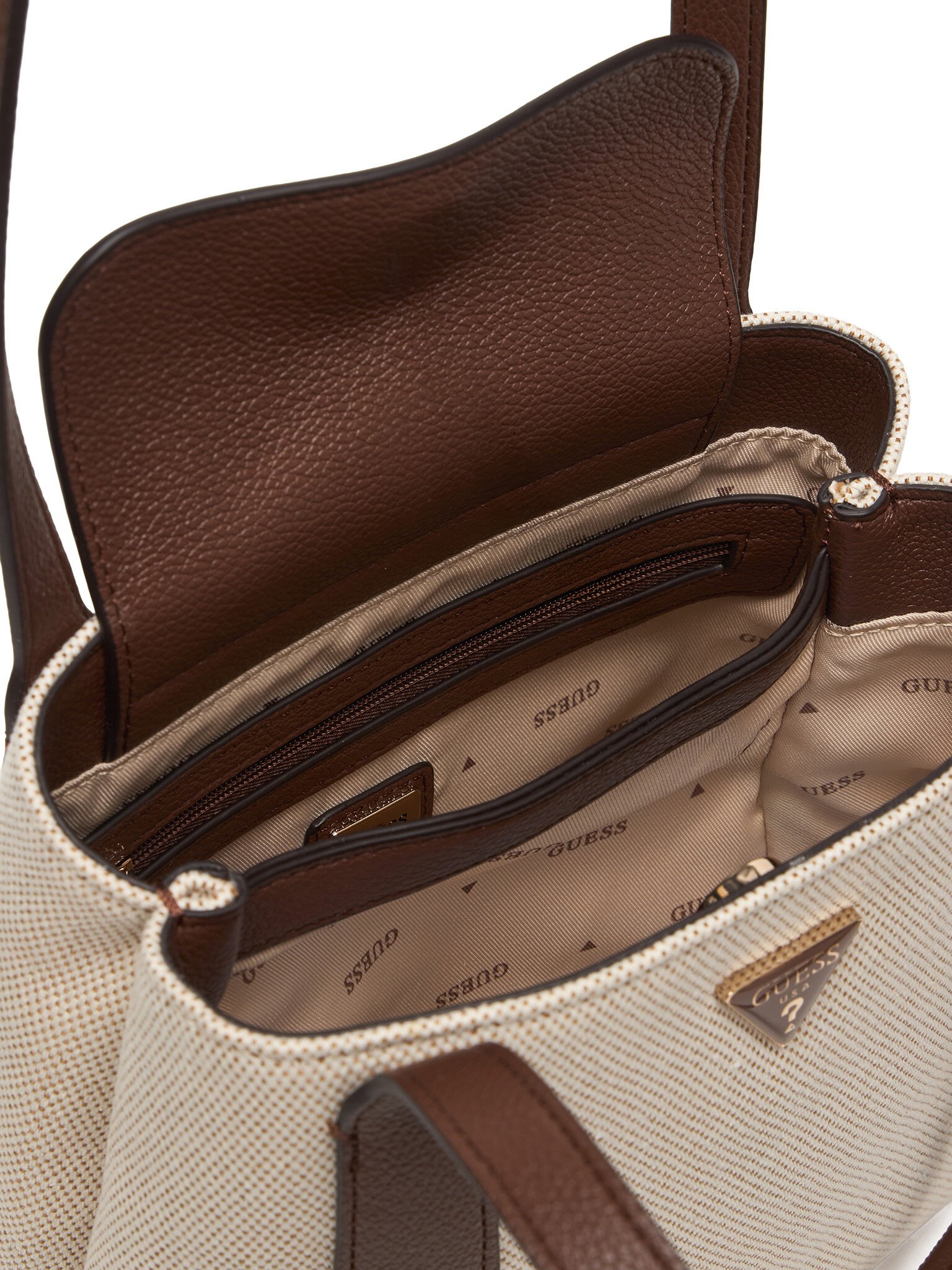 Sac porté épaule  Guess jeans HWWG99 26220 NATURAL/ESPRESSO