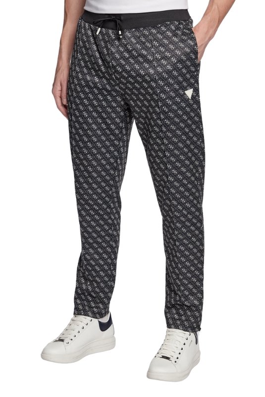 Pantalons sport/streetwear  Guess jeans Z2BB05 FL04Q P9QC 4G AOP JET BLACK