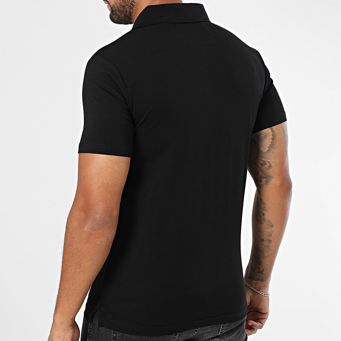 Polos manches courtes  Guess jeans M5BP66 J1314 JBLK Jet Black A996