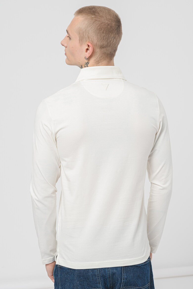 Polos manches longues  Guess jeans M4YP36 J1314 G018 SALT WHITE