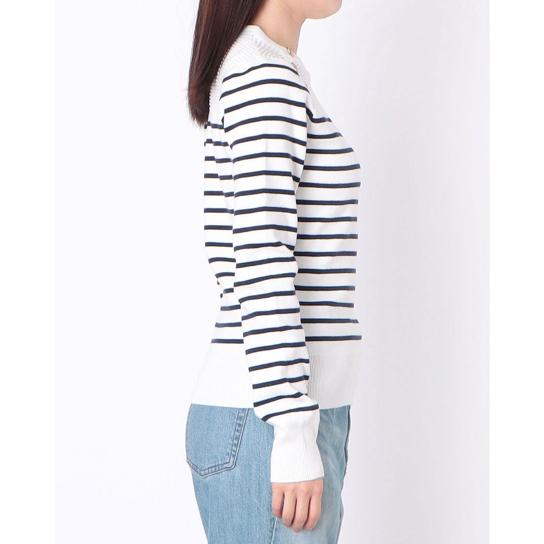 Pull  Guess jeans W5BR36 Z0422 S00J CREAM AND BLUE STRIP