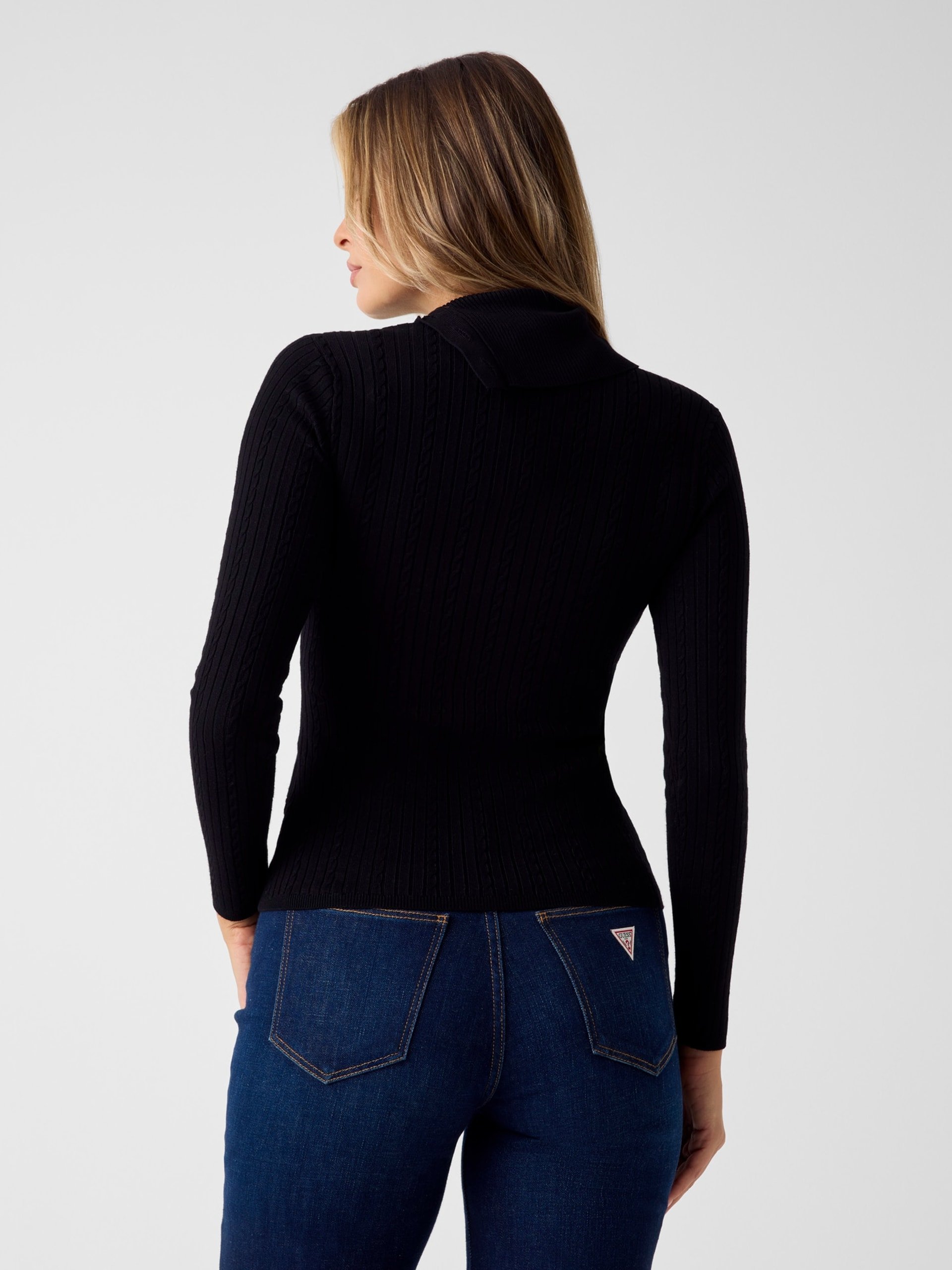 Pull  Guess jeans W6RR07 Z2YK2 JBLK Jet Black A996