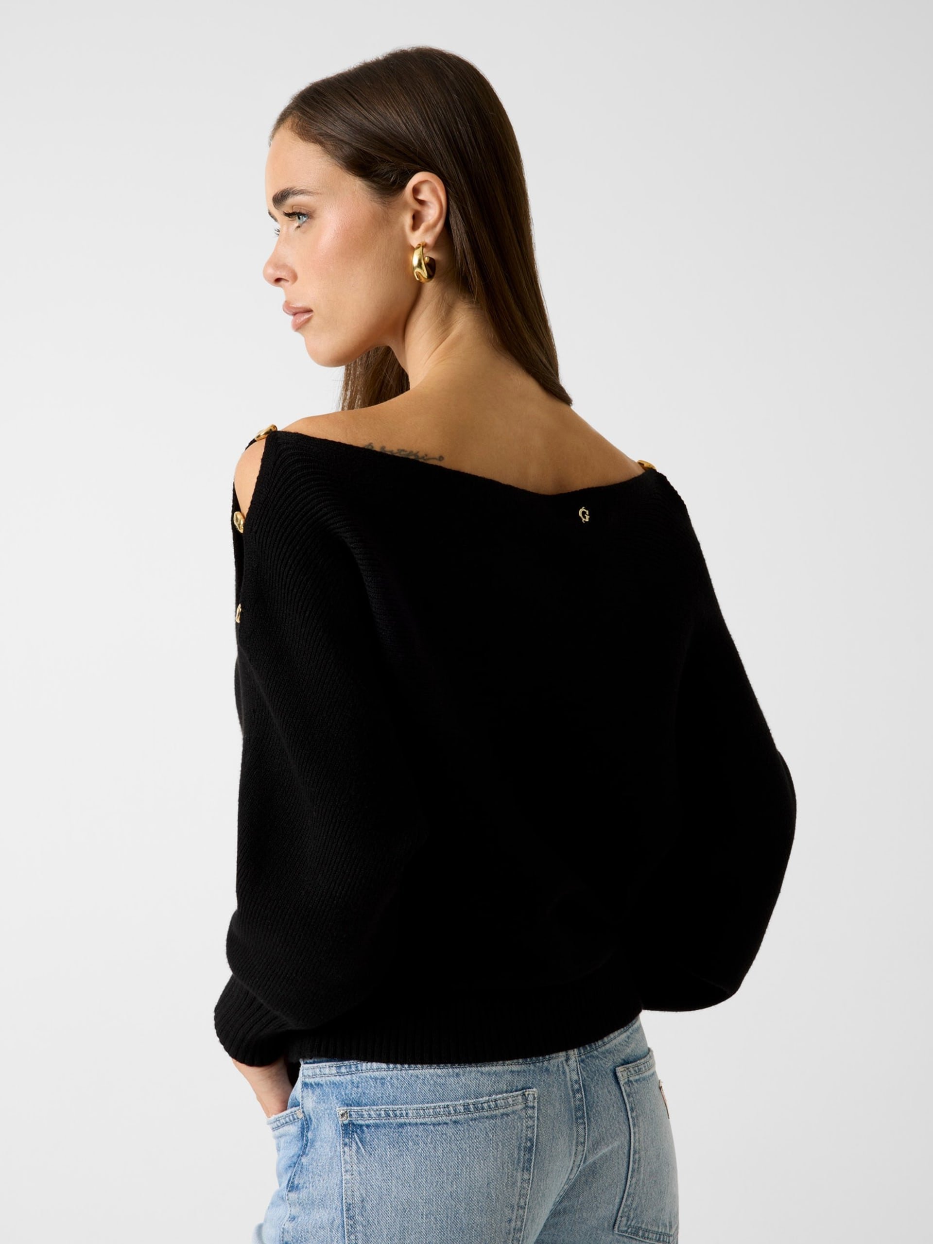 Pull  Guess jeans W6RR09 Z2ZK2 JBLK Jet Black A996