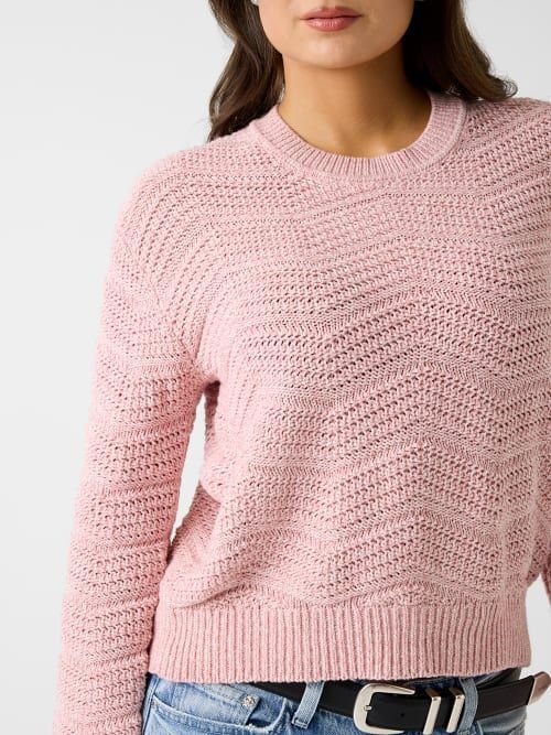 Pull  Guess jeans W6RR31 Z4701 FK01 PINK HEATHER LUREX