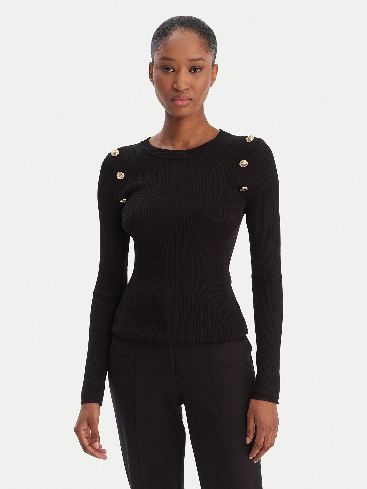 Pull  Guess jeans W6RR58 Z2YK2 JBLK Jet Black A996