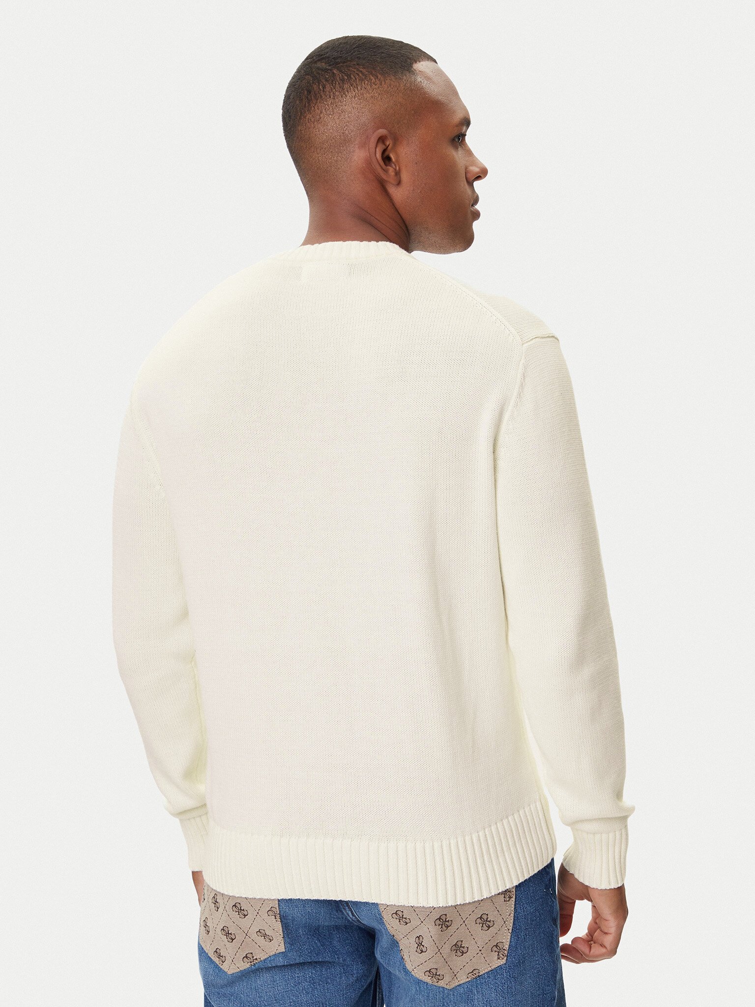Pulls  Guess jeans M4BR31 Z3HM1 G293 WARM WHITE