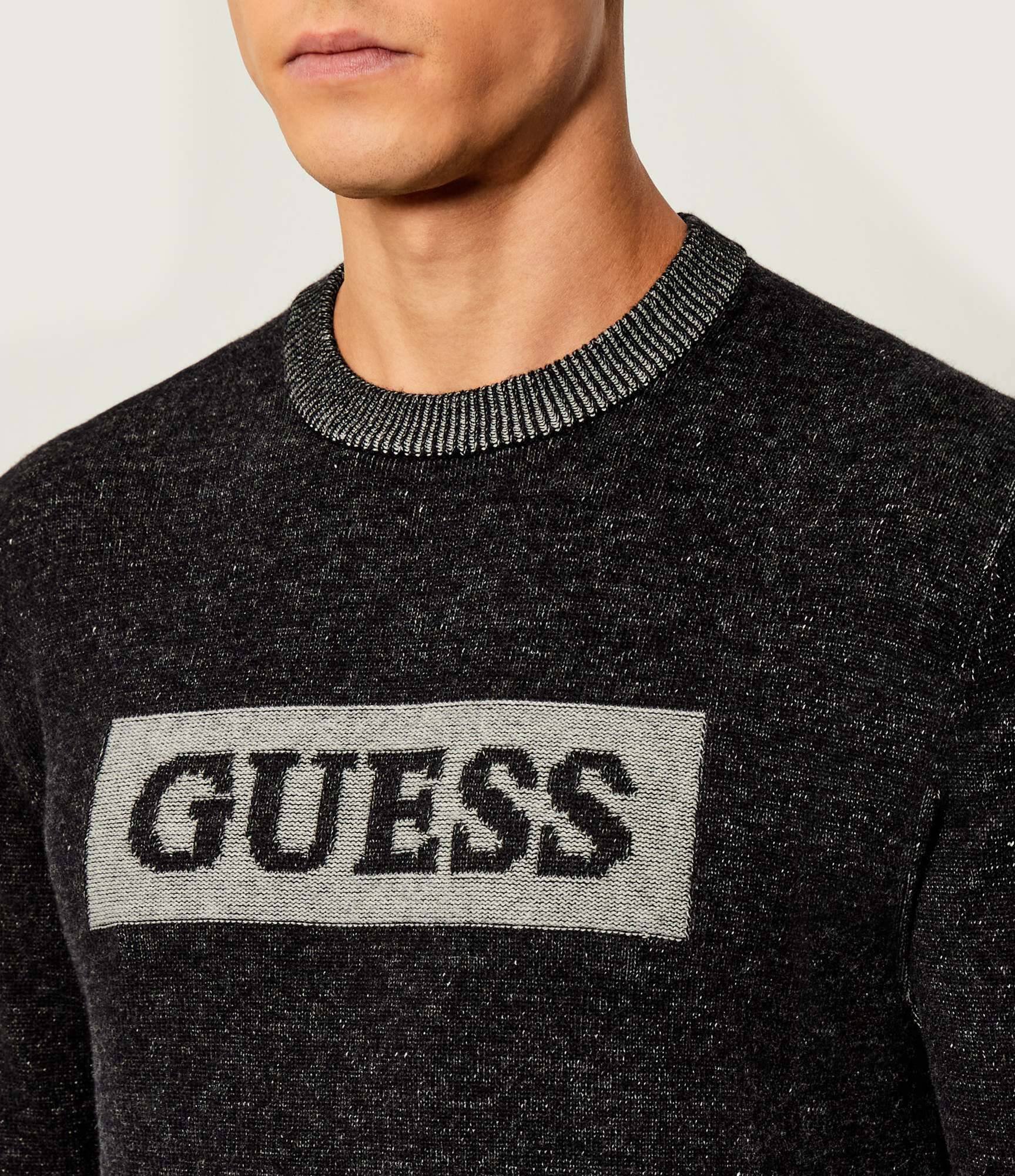 Pulls  Guess jeans M5BR28 Z0531 FJAQ BICOLOR BLACK/GREY M
