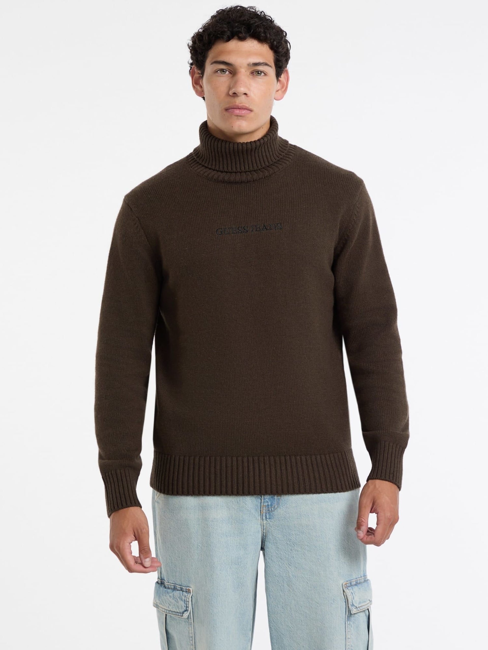 Pulls  Guess jeans M5BR58 Z0561 G1Y7 DARK LUXE BROWN